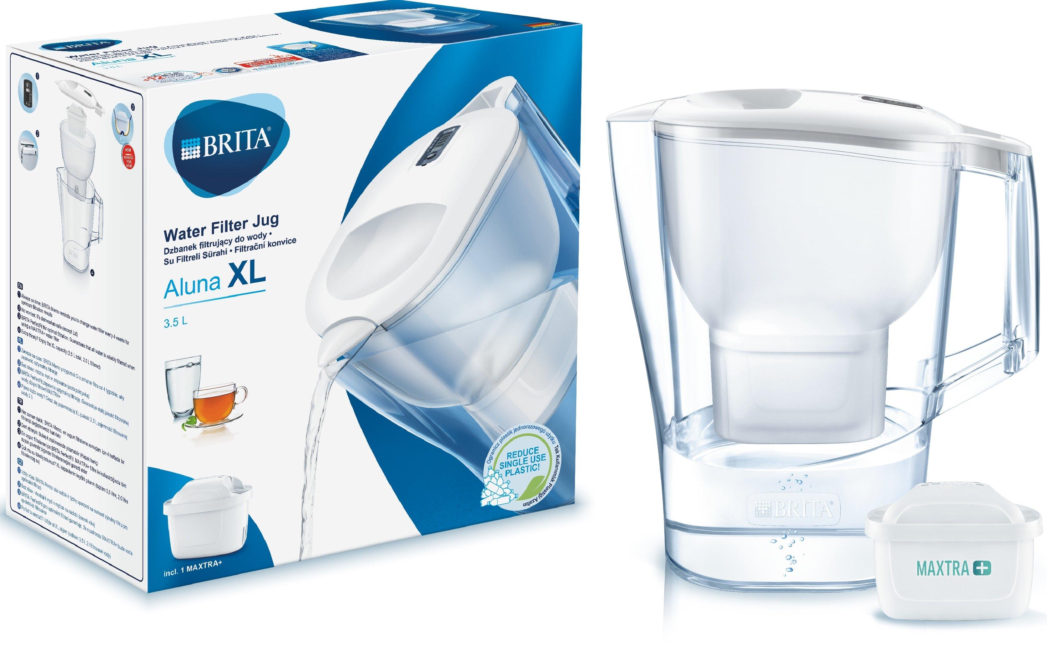 BRITA Aluna XL Biały + wkład Maxtra Pure Performance Dzbanek filtrujący -  niskie ceny i opinie w Media Expert