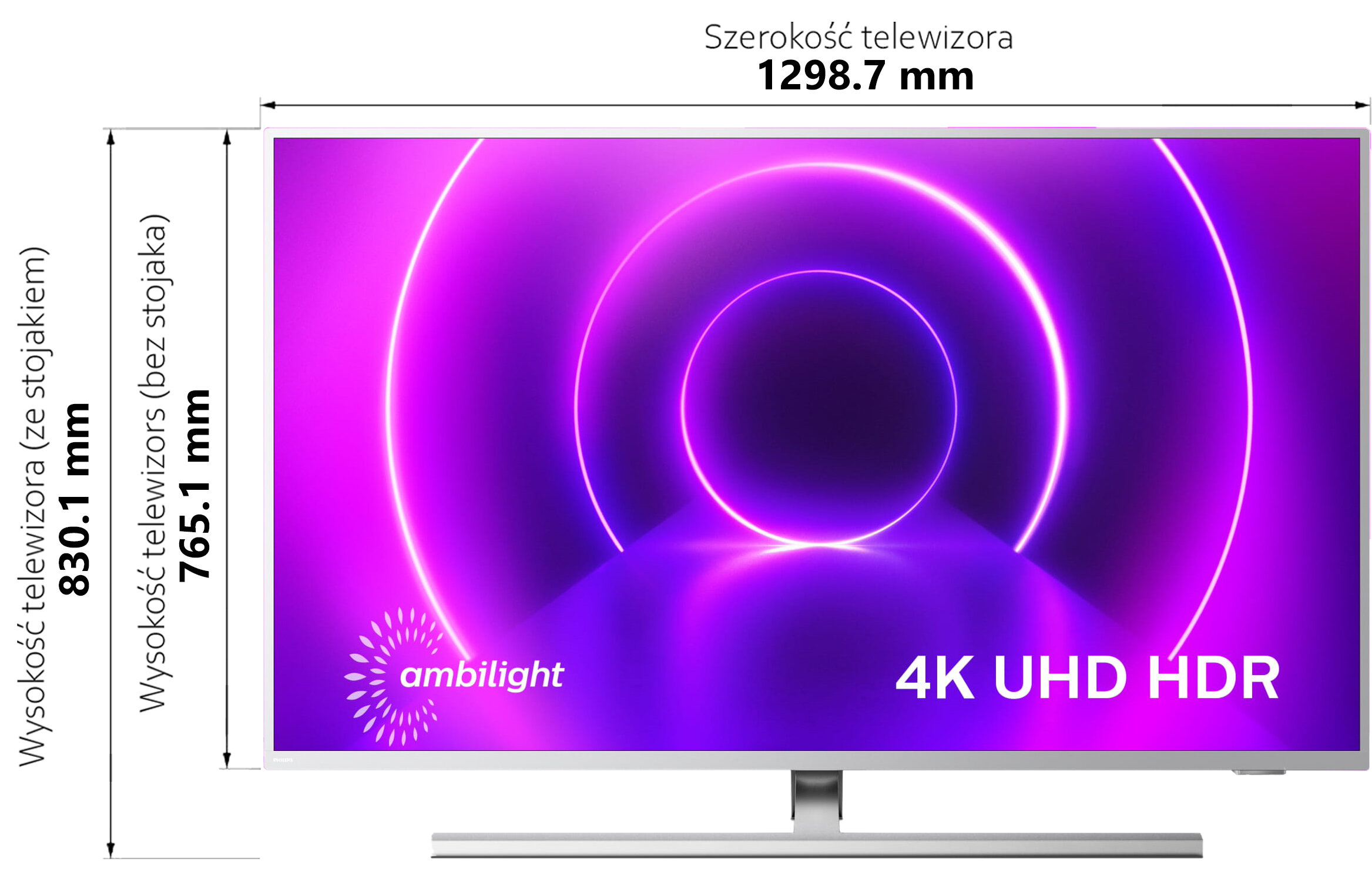 PHILIPS 58PUS8535/12 58" LED 4K Android TV Ambilight x3 Dolby Atmos Dolby  Vision Telewizor - niskie ceny i opinie w Media Expert