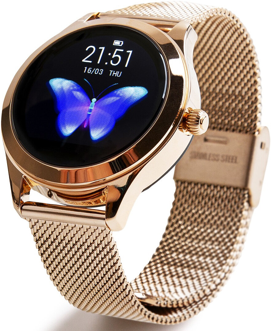 ORO-MED Smart Lady Złoty Smartwatch - niskie ceny i opinie w Media Expert
