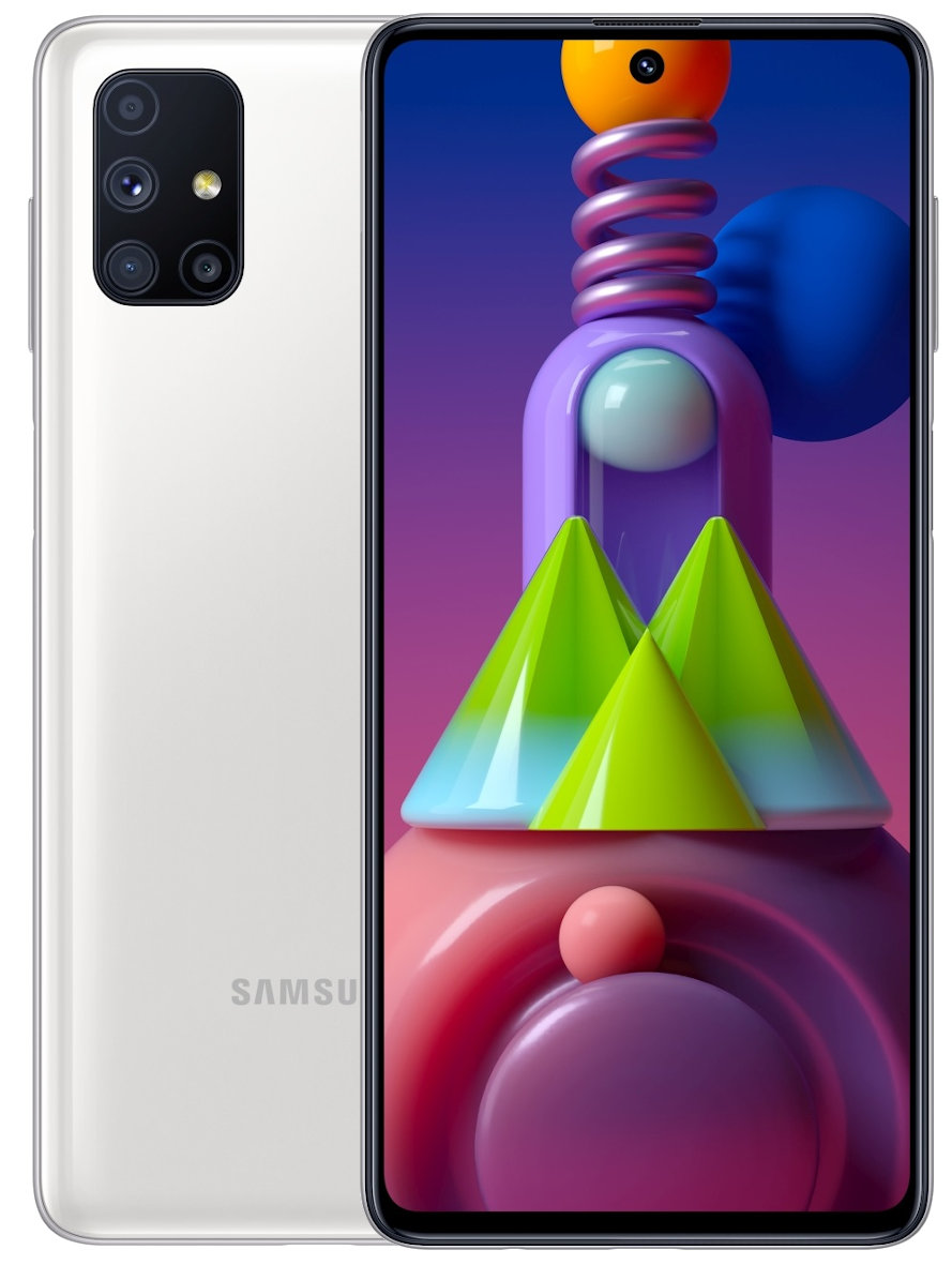 SAMSUNG Galaxy M51 6/128GB 6.67" Biały SM-M515 Smartfon - niskie ceny i  opinie w Media Expert