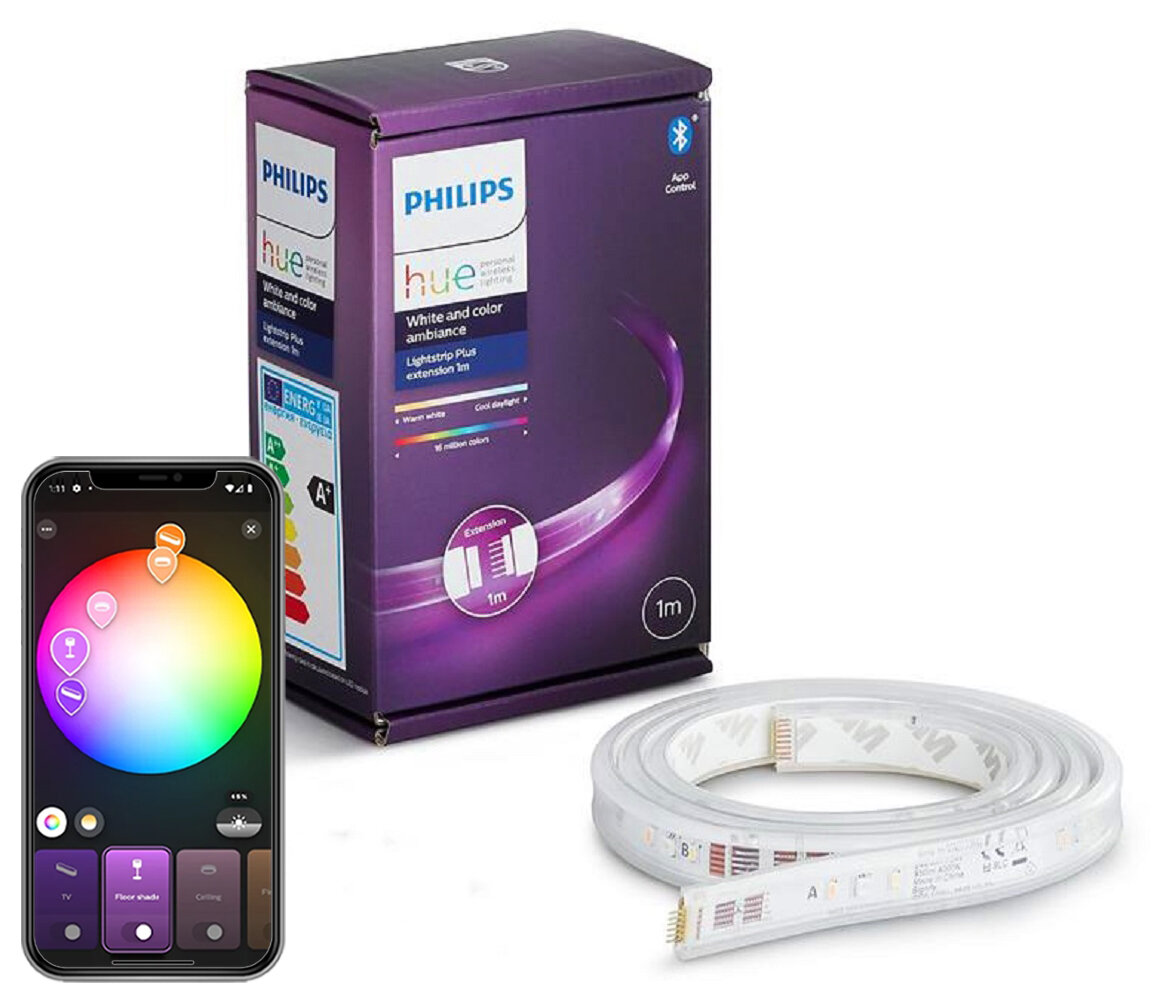 PHILIPS HUE 929002269201 1 m Bluetooth Przedłużenie taśmy LED - niskie ceny  i opinie w Media Expert