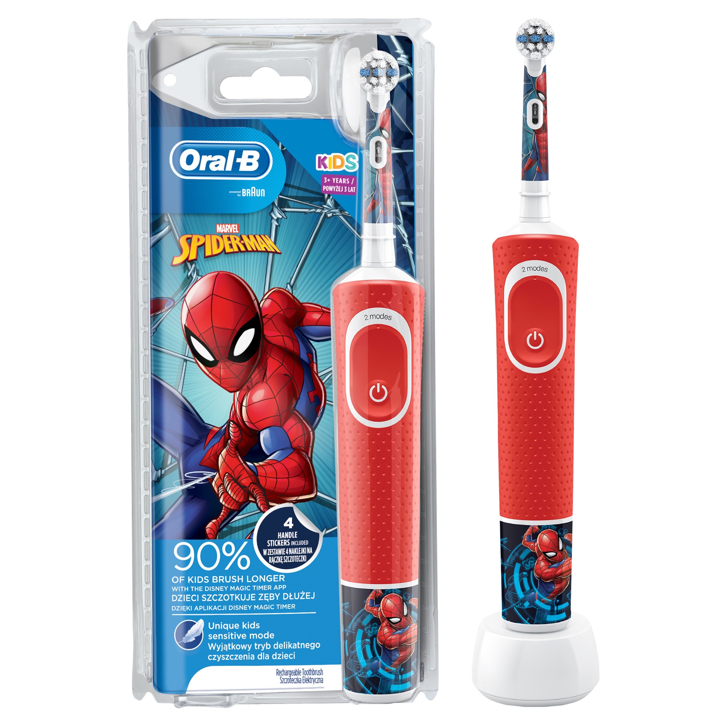 ORAL-B D100 Kids Spiderman Szczoteczka rotacyjna - niskie ceny i opinie w  Media Expert
