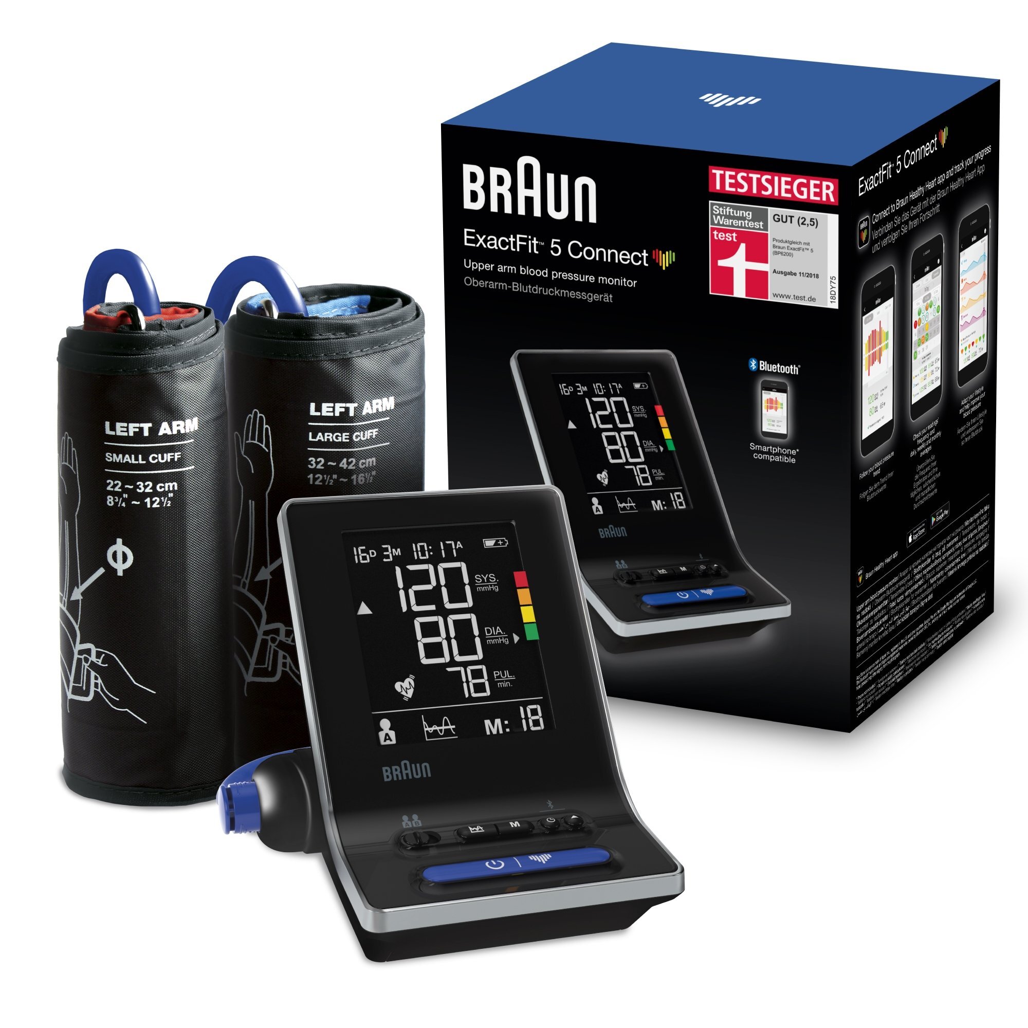BRAUN ExactFit 5 Connect BUA6350 Ciśnieniomierz - niskie ceny i opinie w  Media Expert