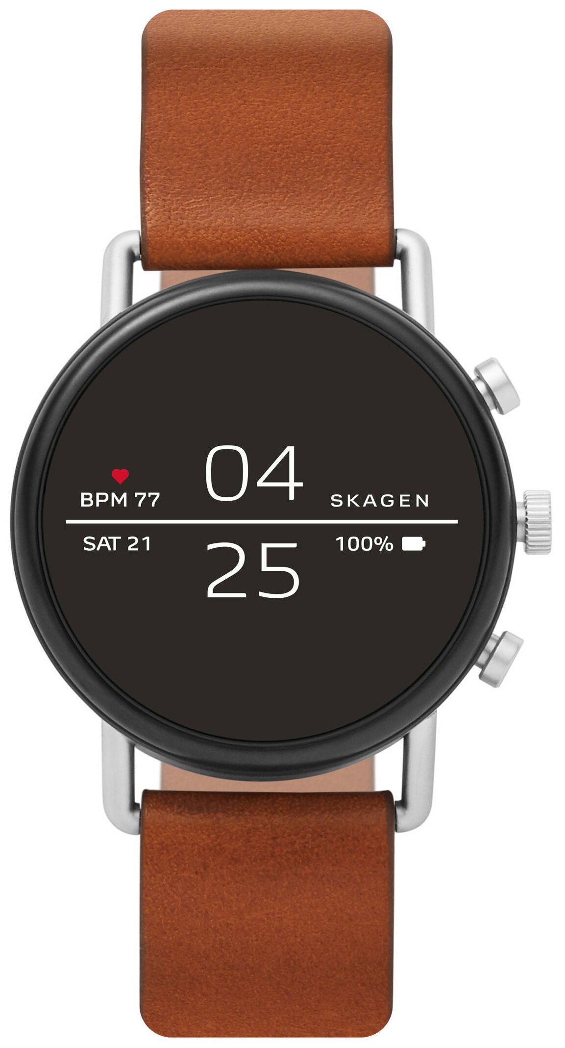 SKAGEN Falster 2 Brązowy Smartwatch - niskie ceny i opinie w Media Expert