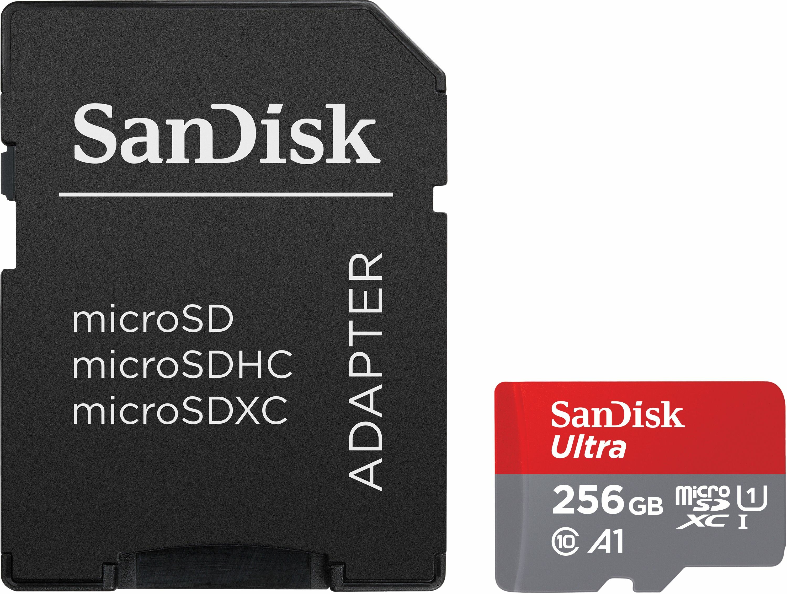 SANDISK Ultra microSDXC 256GB + Adapter Karta pamięci - niskie ceny i  opinie w Media Expert