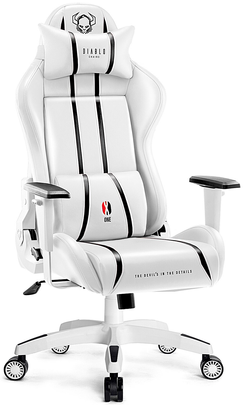 Fotel DIABLO X-ONE 2.0 Normal Size Biało-czarny - niskie ceny i opinie w  Media Expert