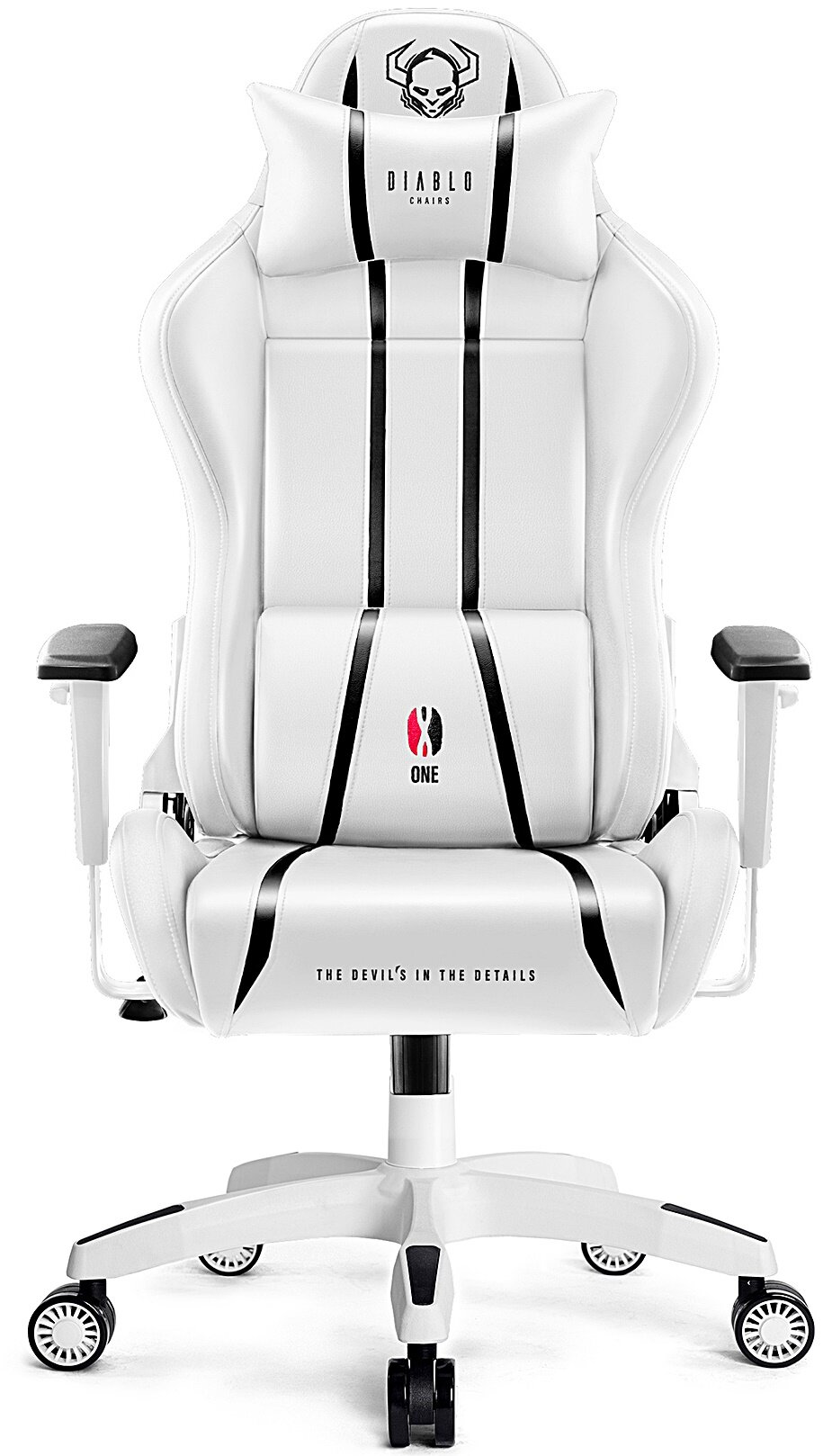 Fotel DIABLO X-ONE 2.0 King Size Biało-czarny - niskie ceny i opinie w  Media Expert
