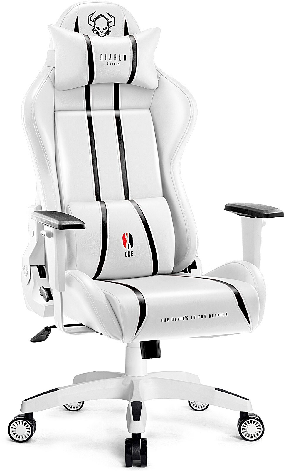 Fotel DIABLO X-ONE 2.0 King Size Biało-czarny - niskie ceny i opinie w  Media Expert