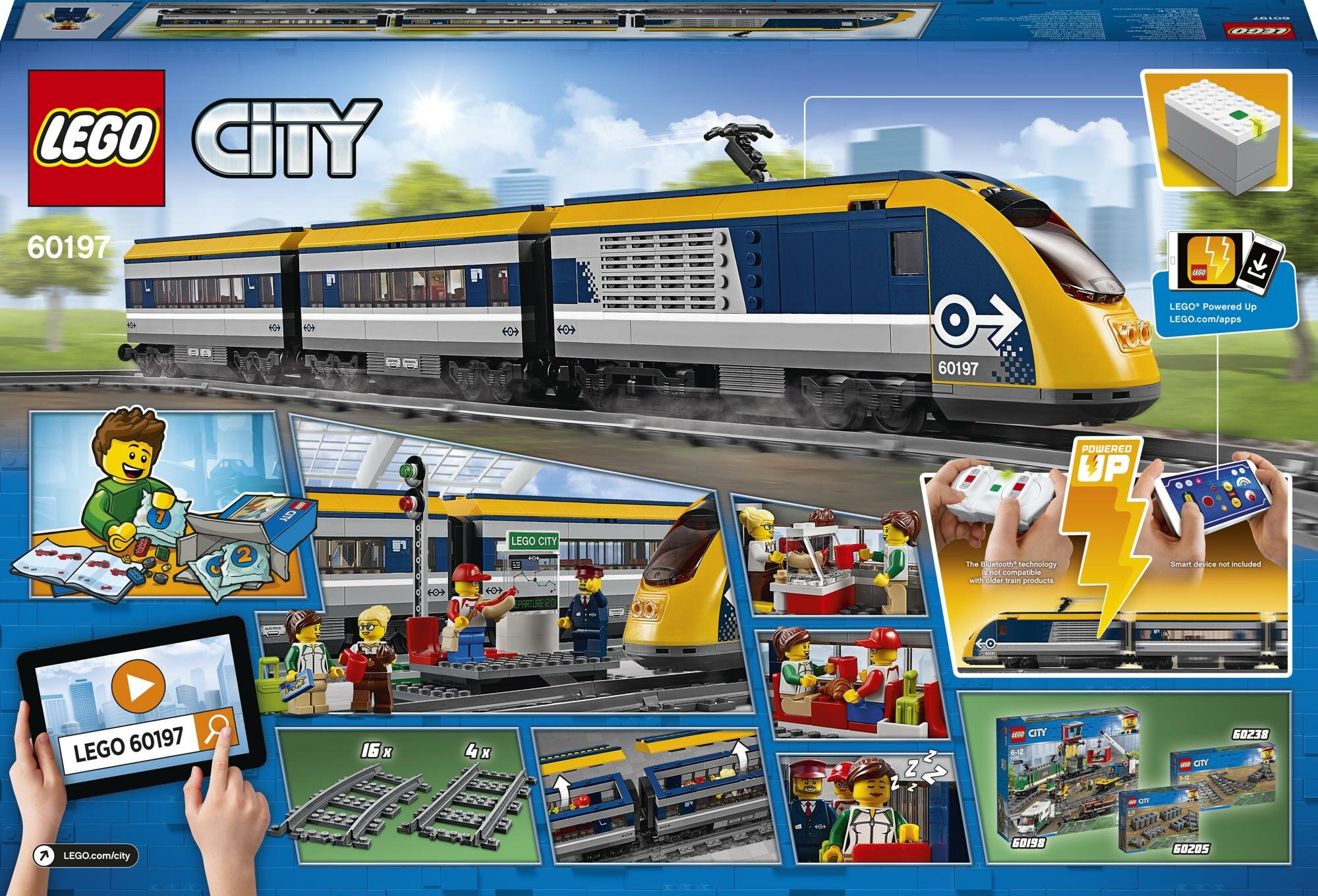 LEGO City Pociąg pasażerski 60197 - niskie ceny i opinie w Media Expert