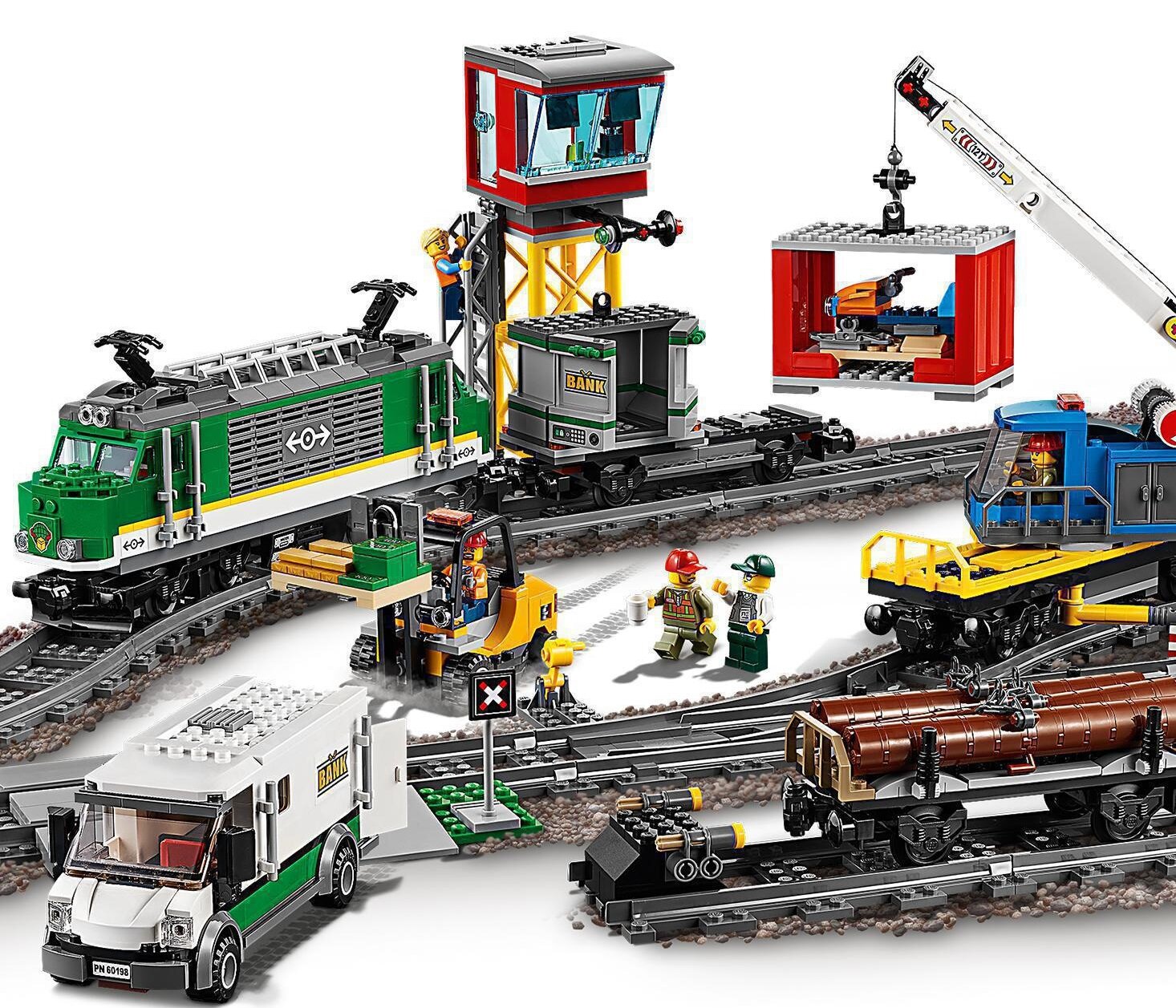 LEGO City Pociąg towarowy 60198 - niskie ceny i opinie w Media Expert