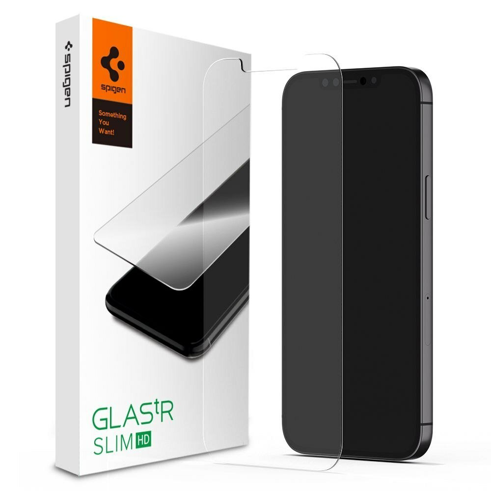 SPIGEN Glas.Tr Slim do Apple iPhone 12/12 Pro Szkło hartowane - niskie ceny  i opinie w Media Expert