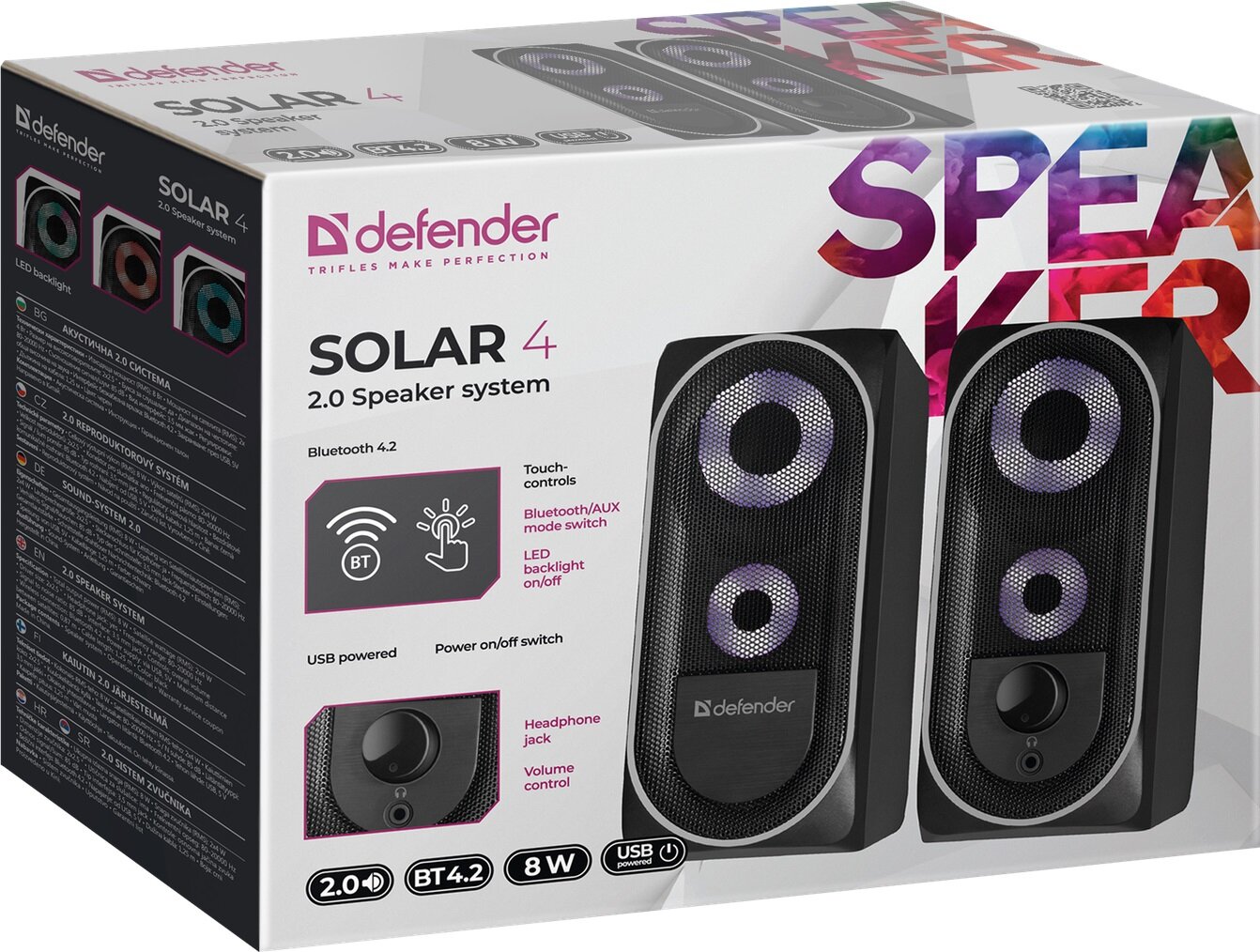 DEFENDER Solar 4 Głośniki - niskie ceny i opinie w Media Expert