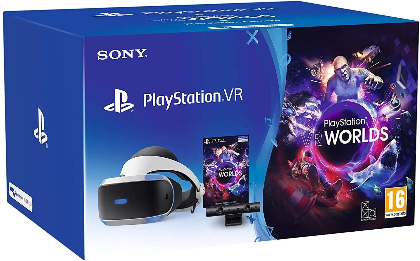 SONY PlayStation MK5 VR V2 + Kamera + Gra VR Worlds Gogle VR - niskie ceny  i opinie w Media Expert