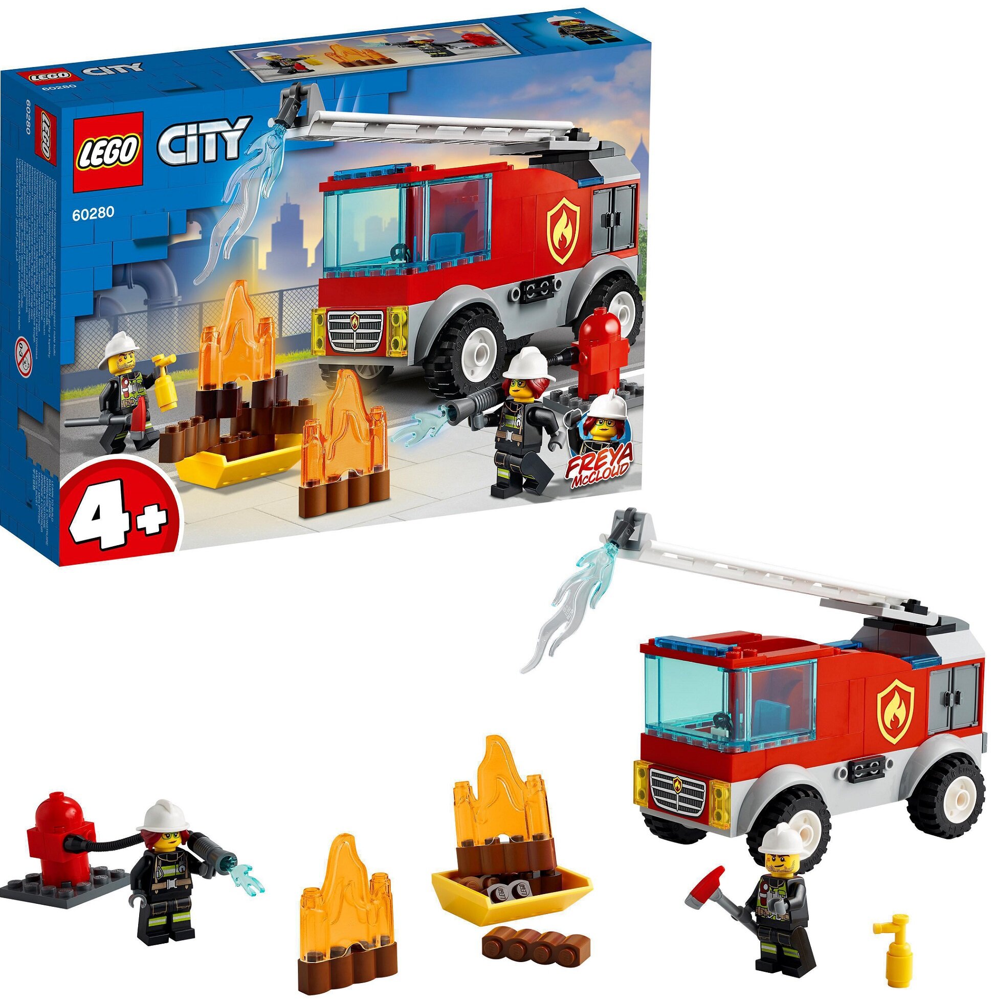 LEGO City Wóz strażacki z drabiną 60280 - ceny i opinie w Media Expert