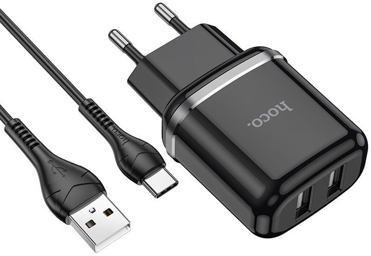 HOCO N4 Czarny + Kabel USB-Typ-C Ładowarka sieciowa - niskie ceny i opinie  w Media Expert