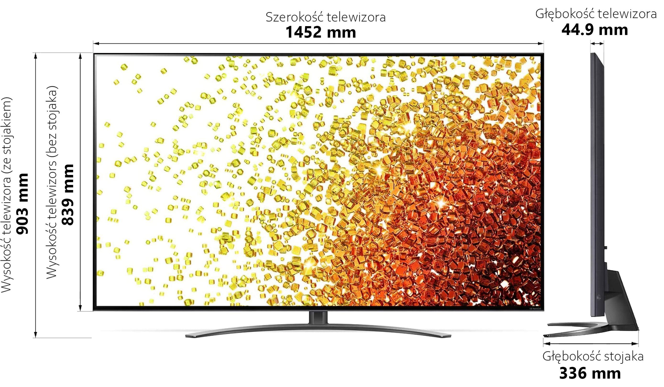 LG 65NANO913PA 65" LED 4K 120Hz WebOS Full Array HDMI 2.1 Telewizor -  niskie ceny i opinie w Media Expert