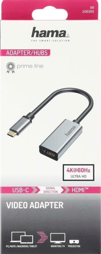 HAMA 200305 Adapter USB Typ-C - HDMI - niskie ceny i opinie w Media Expert
