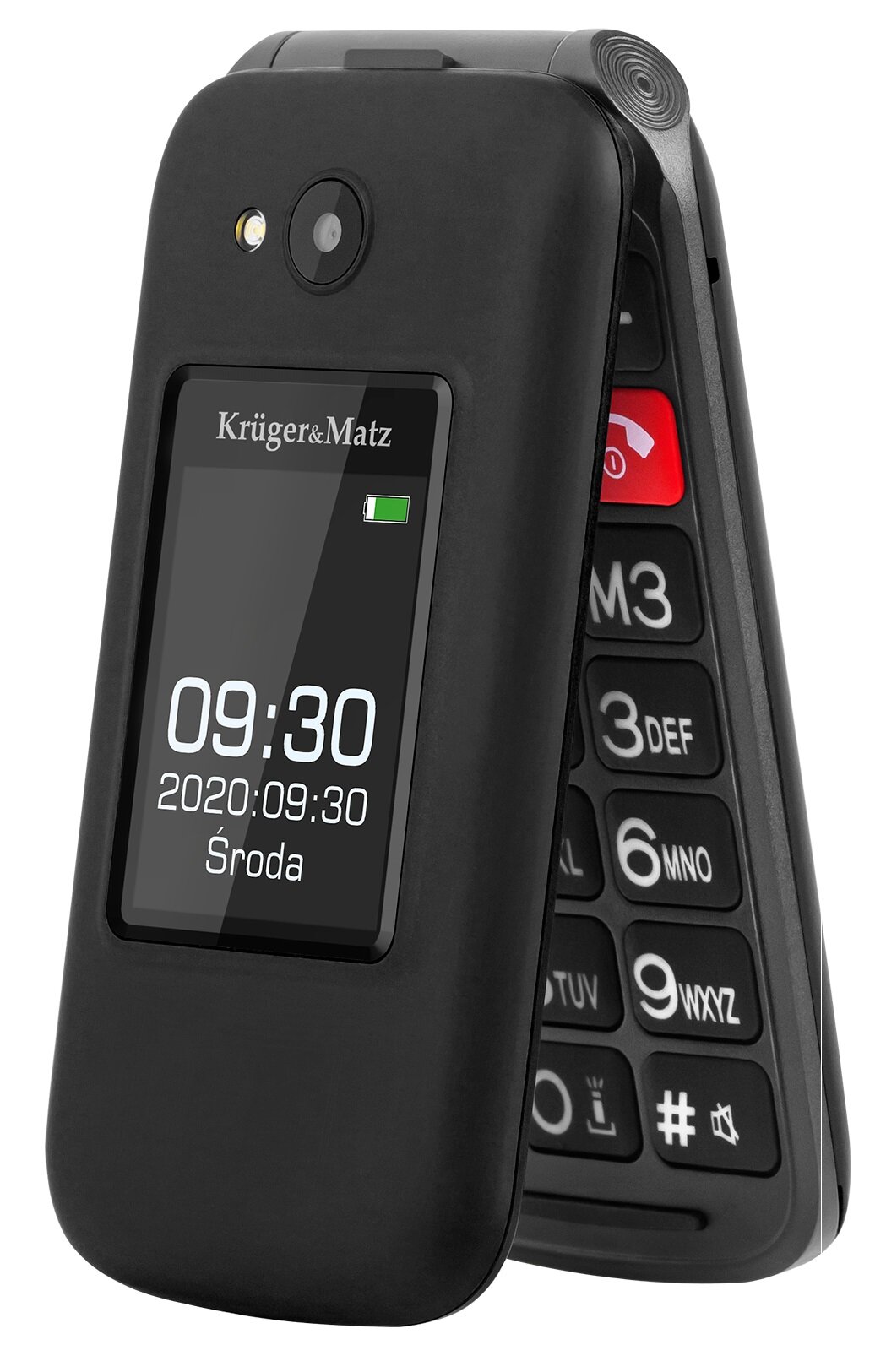 Telefon KRUGER&MATZ Simple 930 Czarny - niskie ceny i opinie w Media Expert