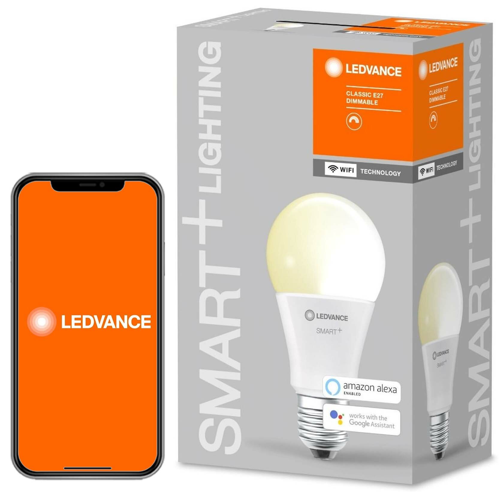 LEDVANCE 485419 9.5W E27 Wi-Fi Inteligentna żarówka LED - niskie ceny i  opinie w Media Expert
