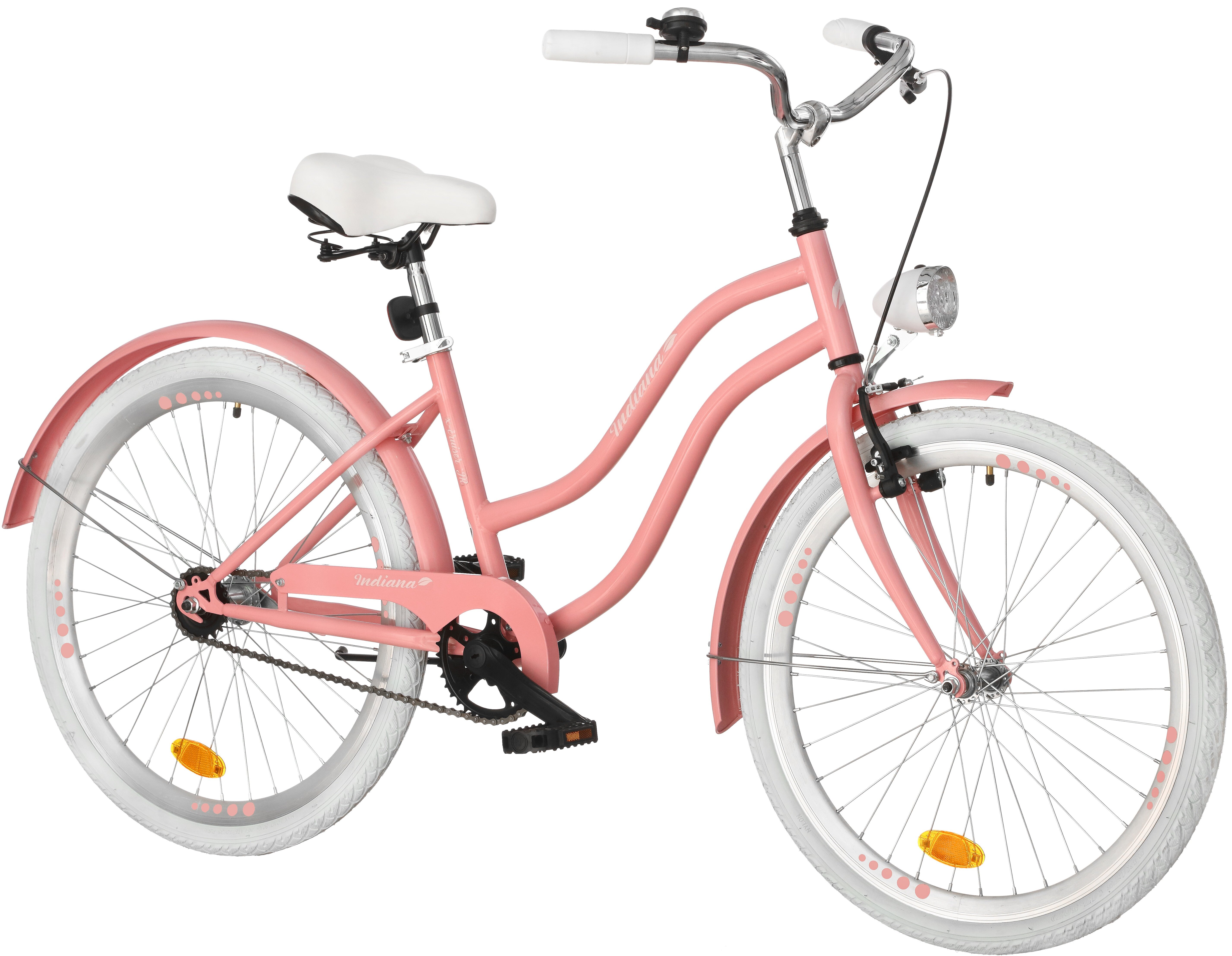 INDIANA X-Cruiser Jr 24 cale dla dziewczynki Różowy Rower młodzieżowy -  niskie ceny i opinie w Media Expert