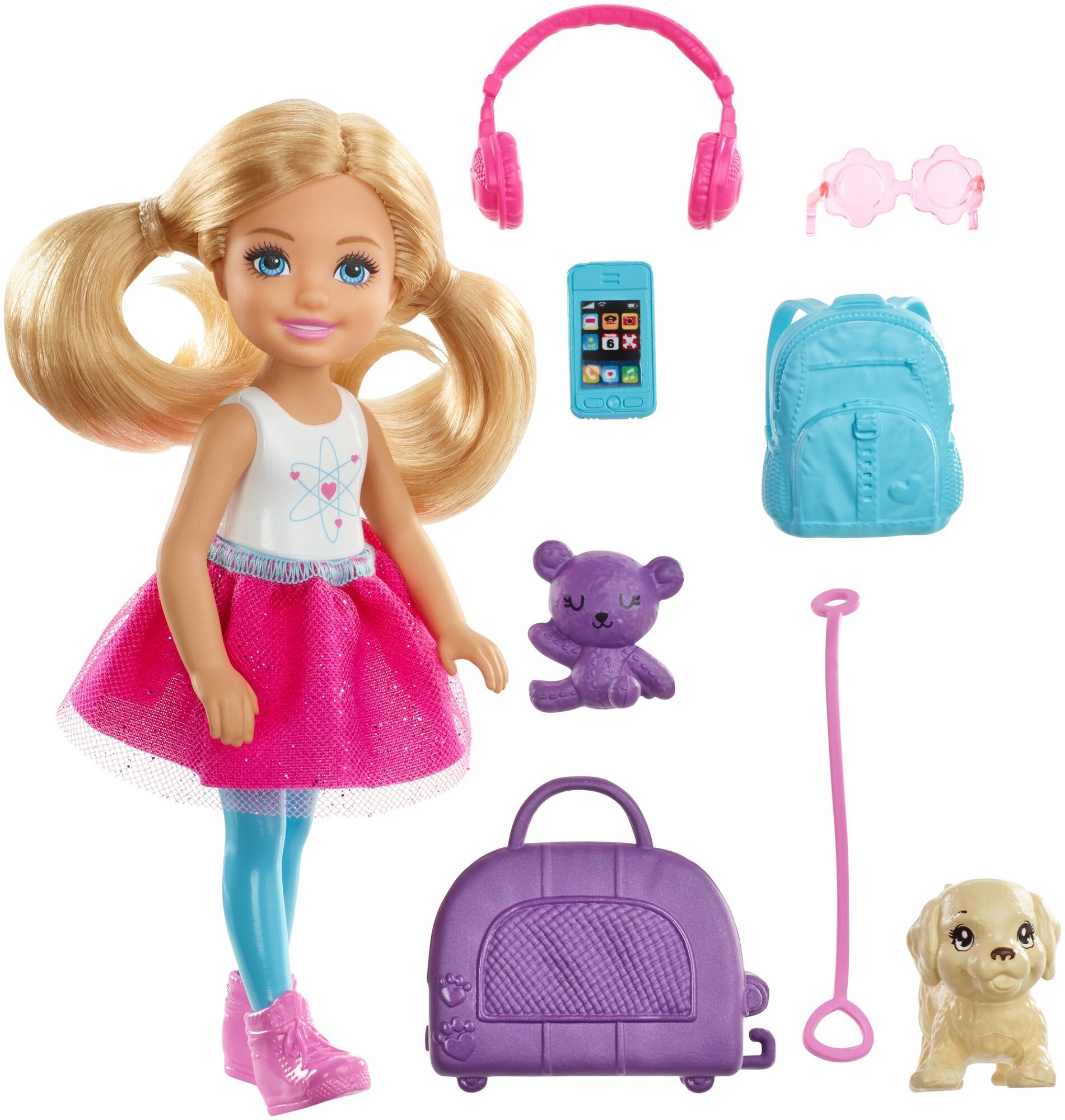 Lalka Barbie Dreamhouse Adventures Chelsea w podróży FWV20 - niskie ceny i  opinie w Media Expert