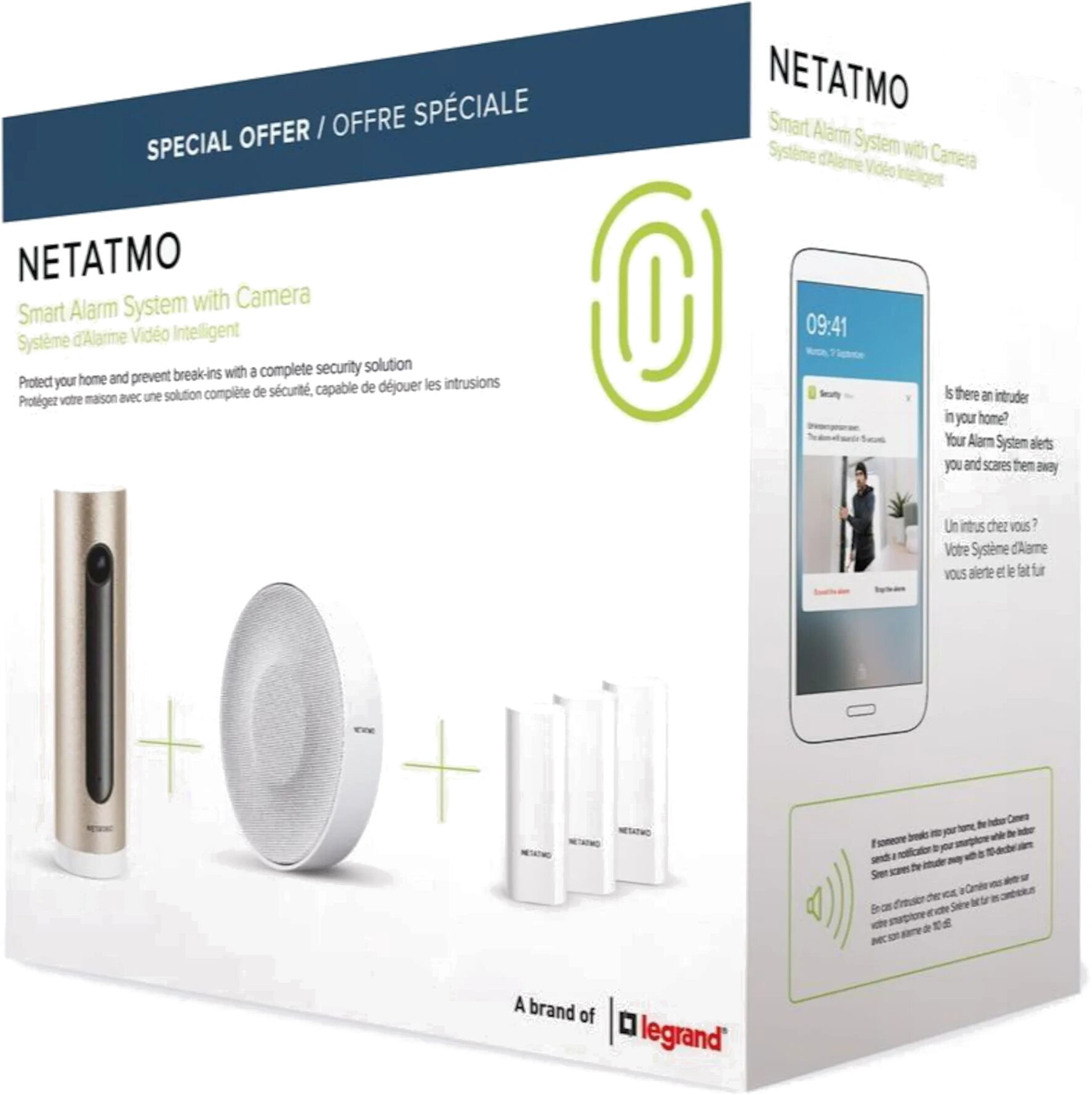 SYSTEME ALARME VIDEO INTELLIGENT NETATMO.