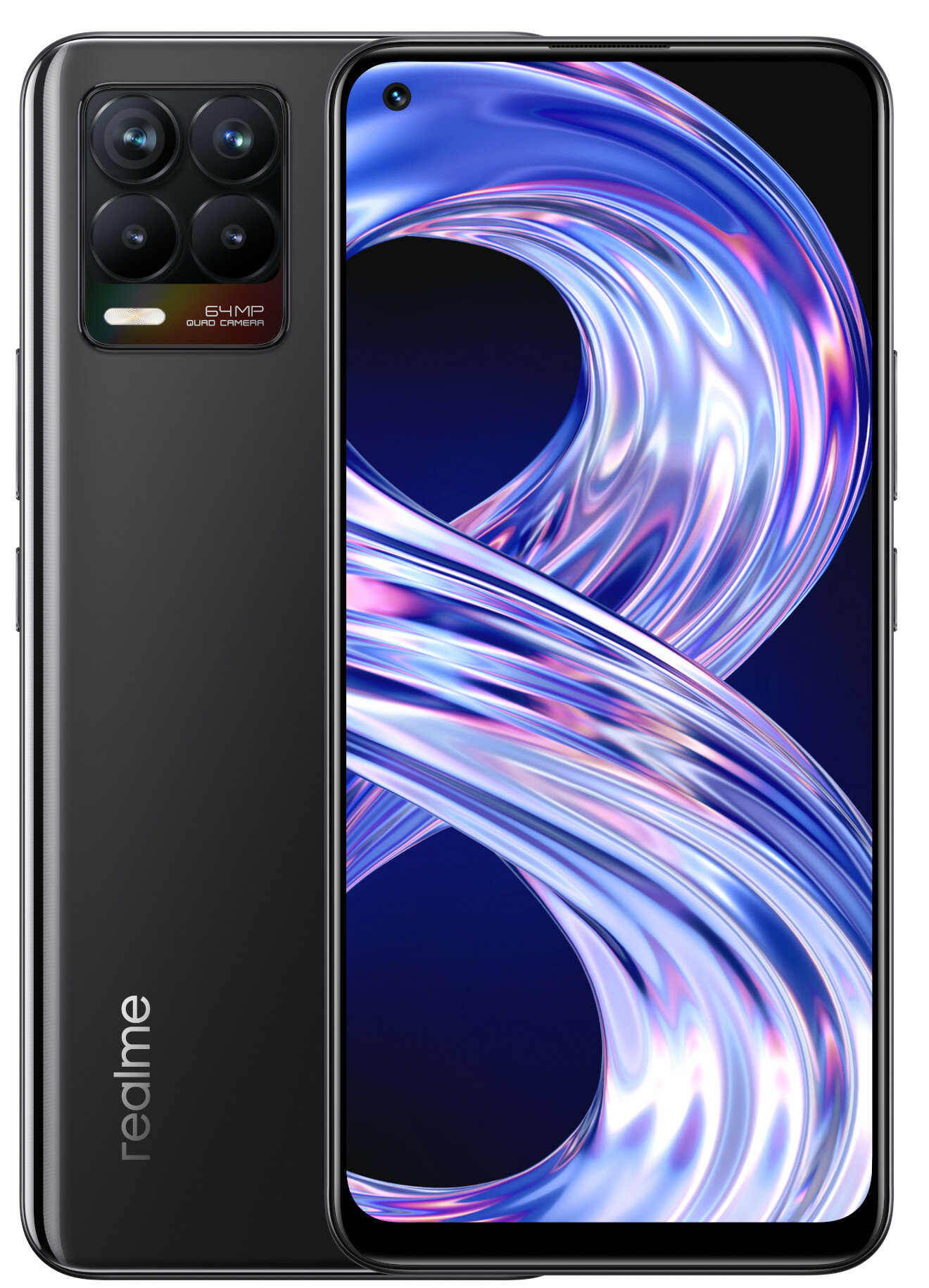 REALME 8 6/128GB 6.4" Czarny RMX3085 Smartfon - niskie ceny i opinie w Media  Expert