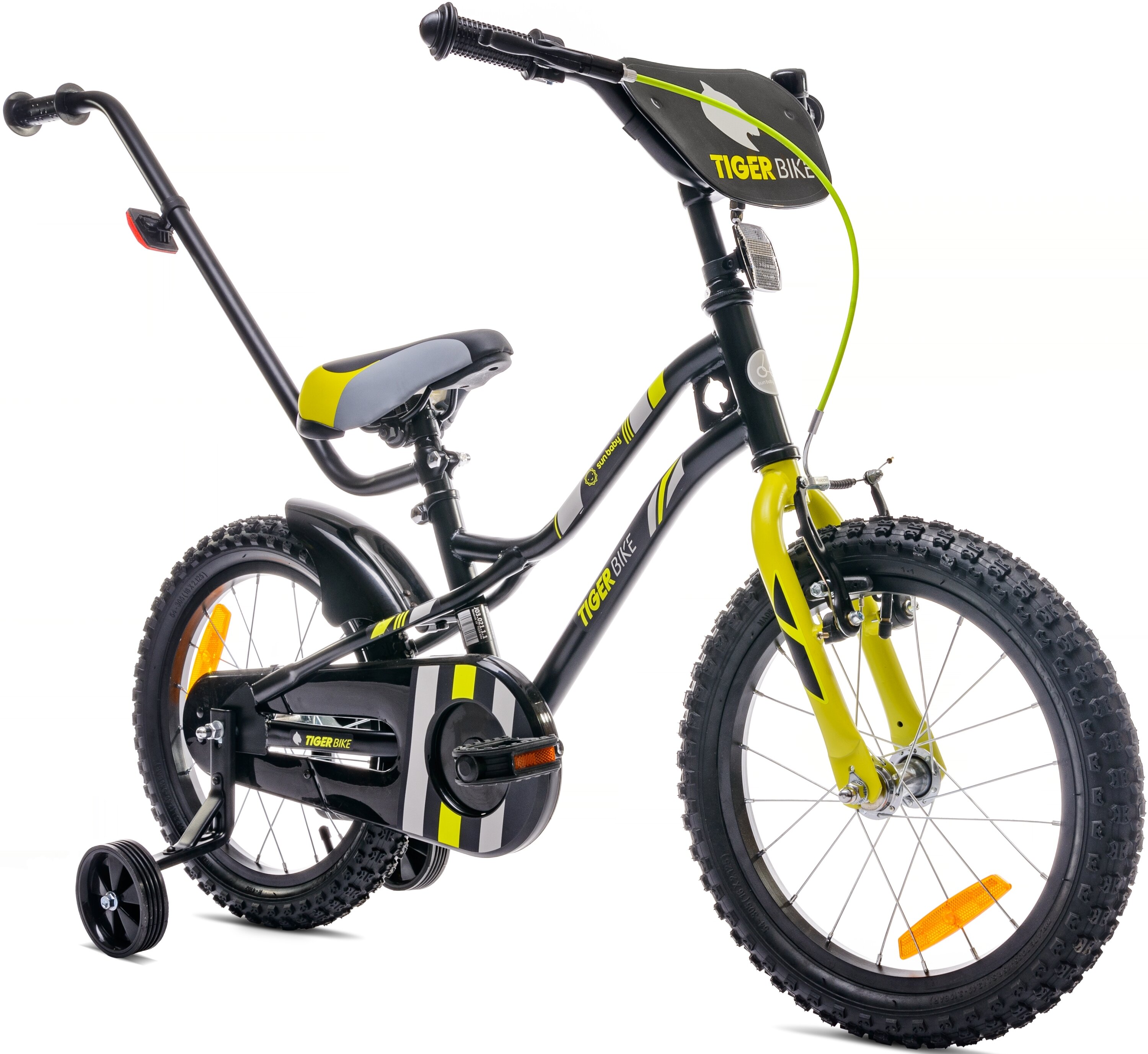 SUN BABY Tiger Bike 16 cali dla chłopca Żółto-szary Rower dziecięcy -  niskie ceny i opinie w Media Expert