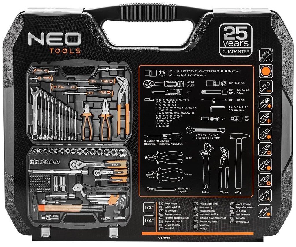 NEO 08-945 Zestaw narzędzi - niskie ceny i opinie w Media Expert