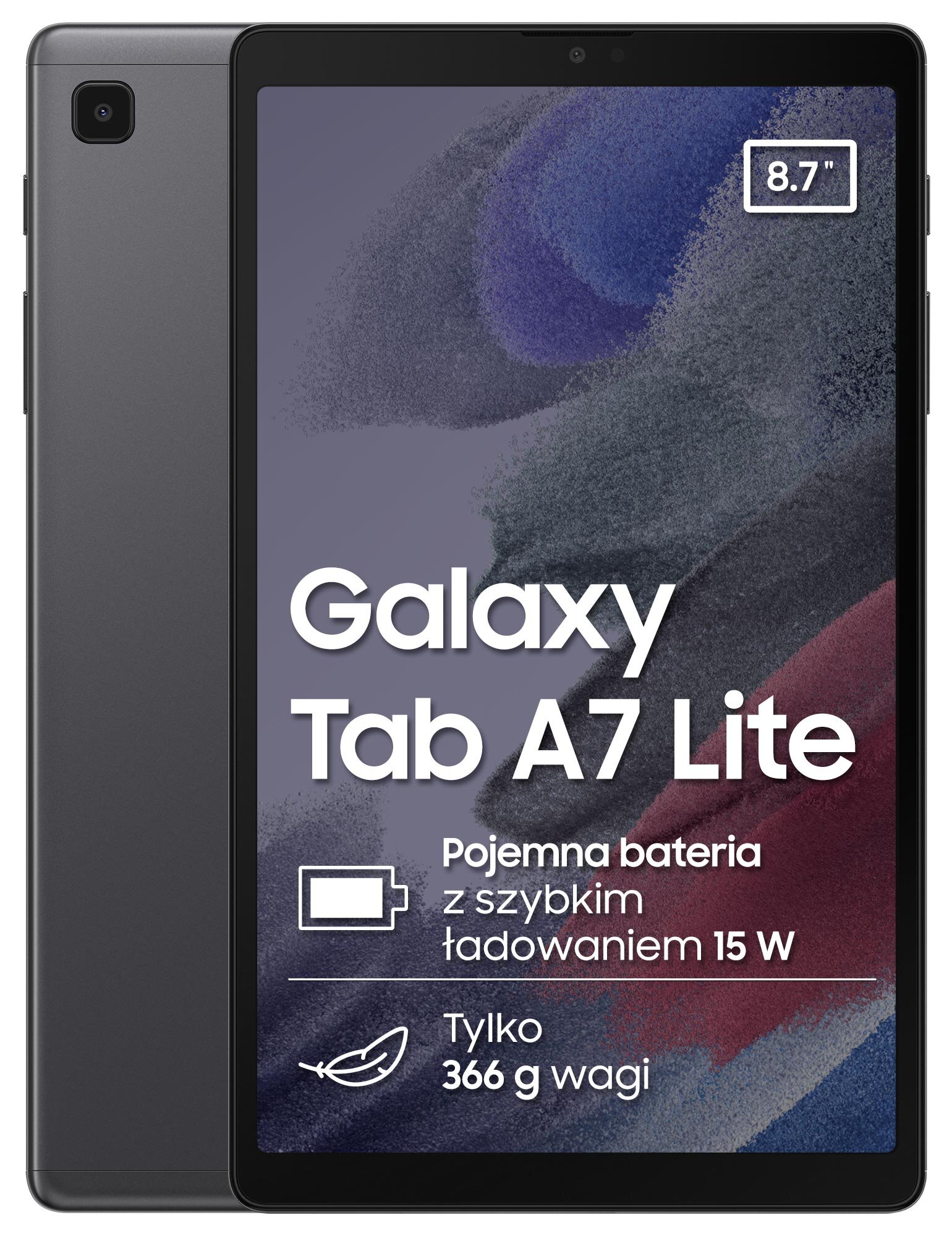 SAMSUNG Galaxy Tab A7 Lite 8.7'' 3/32 GB Wi-Fi Szary Tablet - niskie ceny i  opinie w Media Expert
