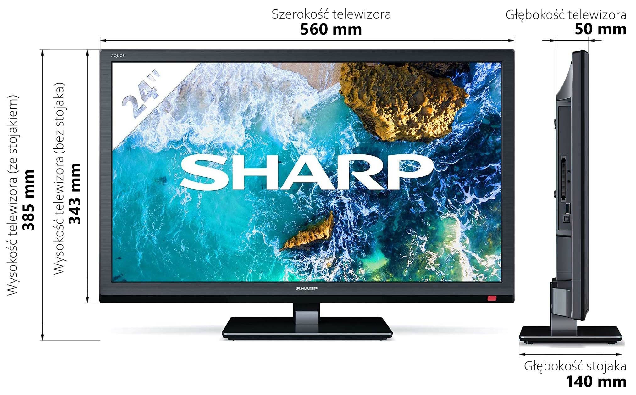 SHARP 24BB0E 24" LED Telewizor - niskie ceny i opinie w Media Expert