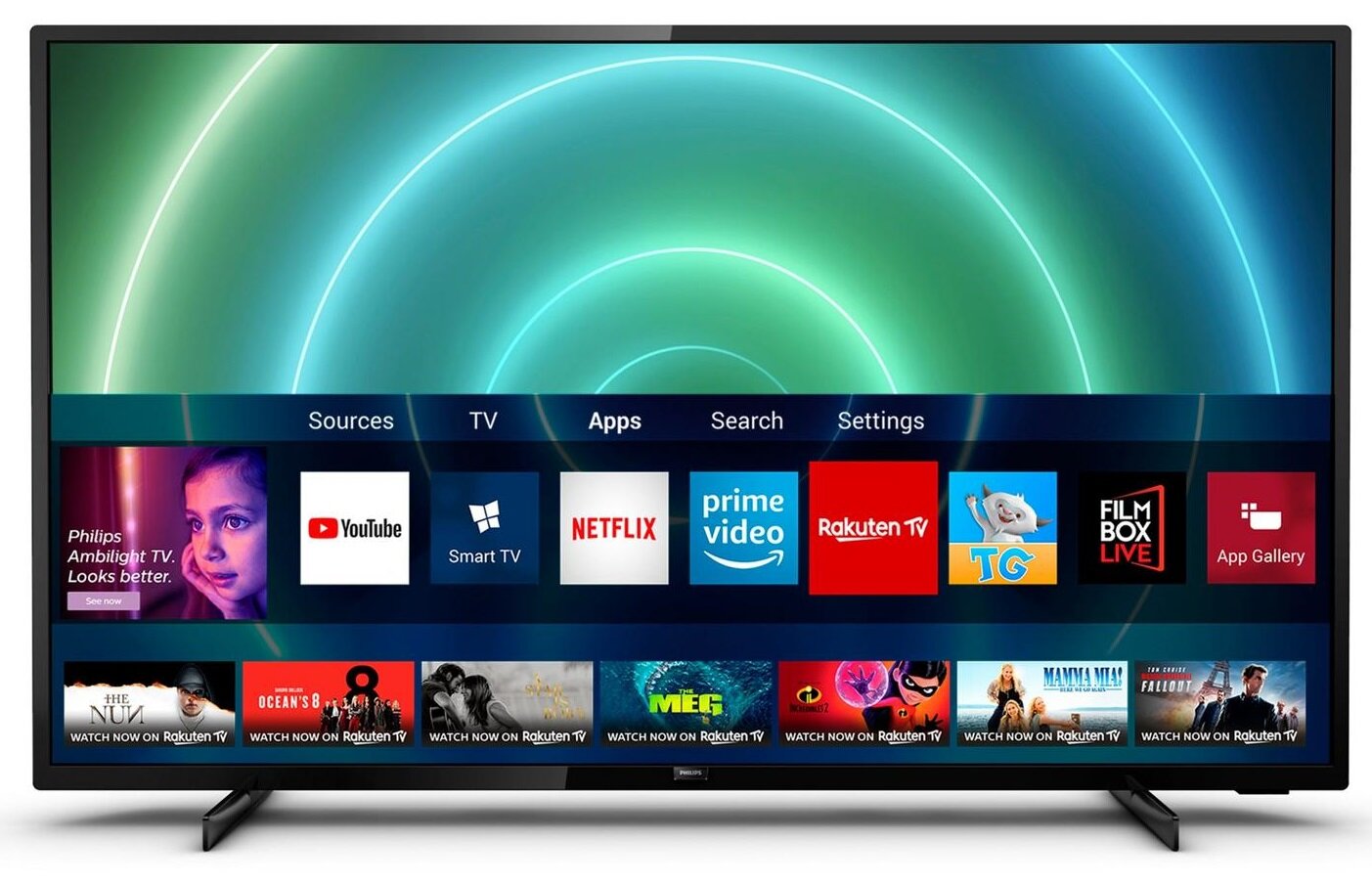 PHILIPS 55PUS7956 55" LED 4K Android TV Ambilight x 3 Dolby Atmos Dolby  Vision Telewizor - niskie ceny i opinie w Media Expert