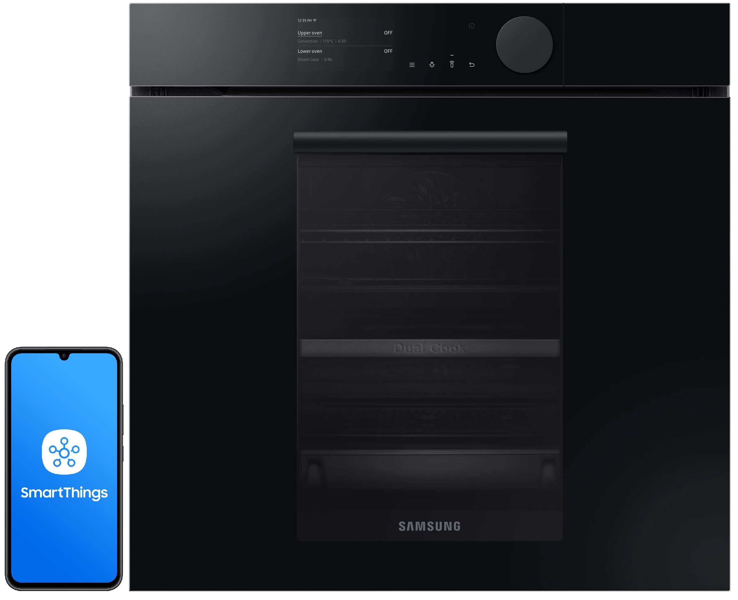 SAMSUNG NV75T8979RK EO Dual Cook Elektryczny parowy Czarny A+ Piekarnik -  niskie ceny i opinie w Media Expert