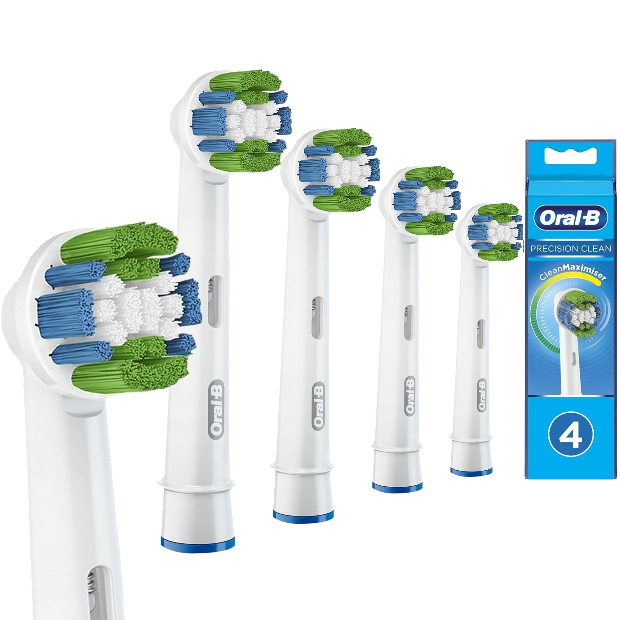 ORAL-B Precision Clean CleanMaximiser Biały (4 szt.) (Średnia miękkość)  Końcówka szczoteczki - niskie ceny i opinie w Media Expert