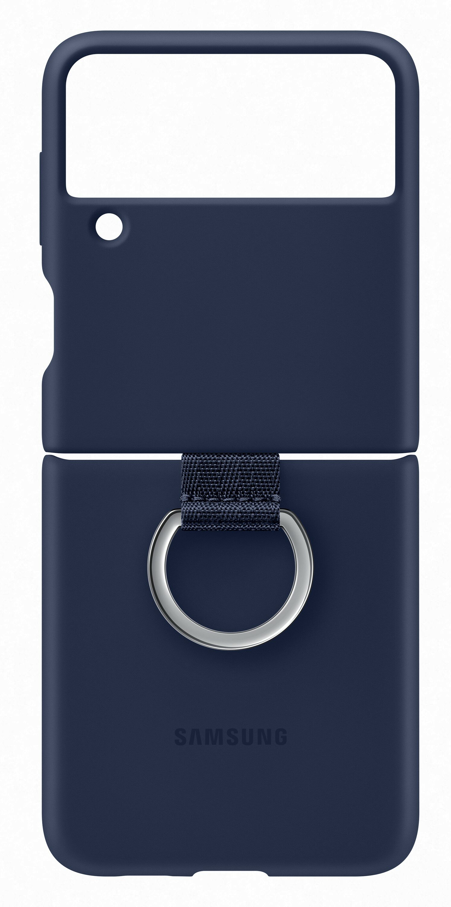 SAMSUNG Silicone Cover Ring do Galaxy Z Flip 3 EF-PF711TNEGWW Granatowy Etui  - niskie ceny i opinie w Media Expert