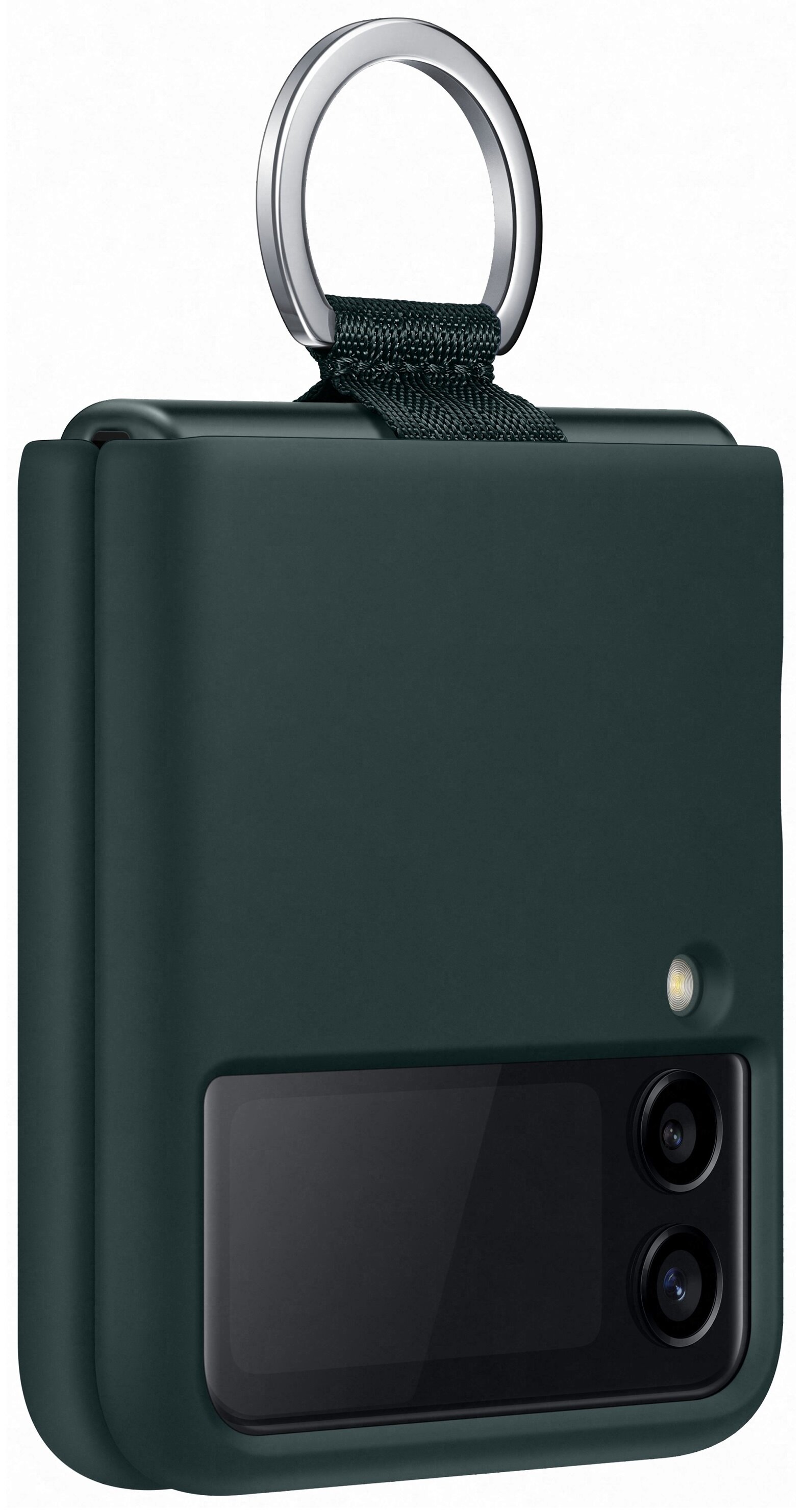 SAMSUNG Silicone Cover Ring do Galaxy Z Flip 3 EF-PF711TGEGWW Zielony Etui  - niskie ceny i opinie w Media Expert