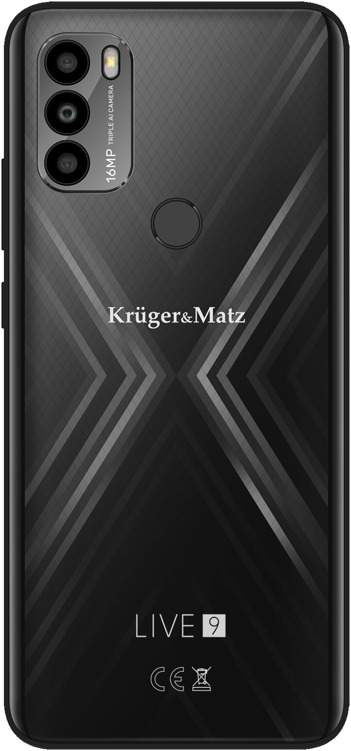 Smartfon KRUGER&MATZ LIVE 9 4/64GB 6.5'' Czarny KM0497-B - niskie ceny i  opinie w Media Expert