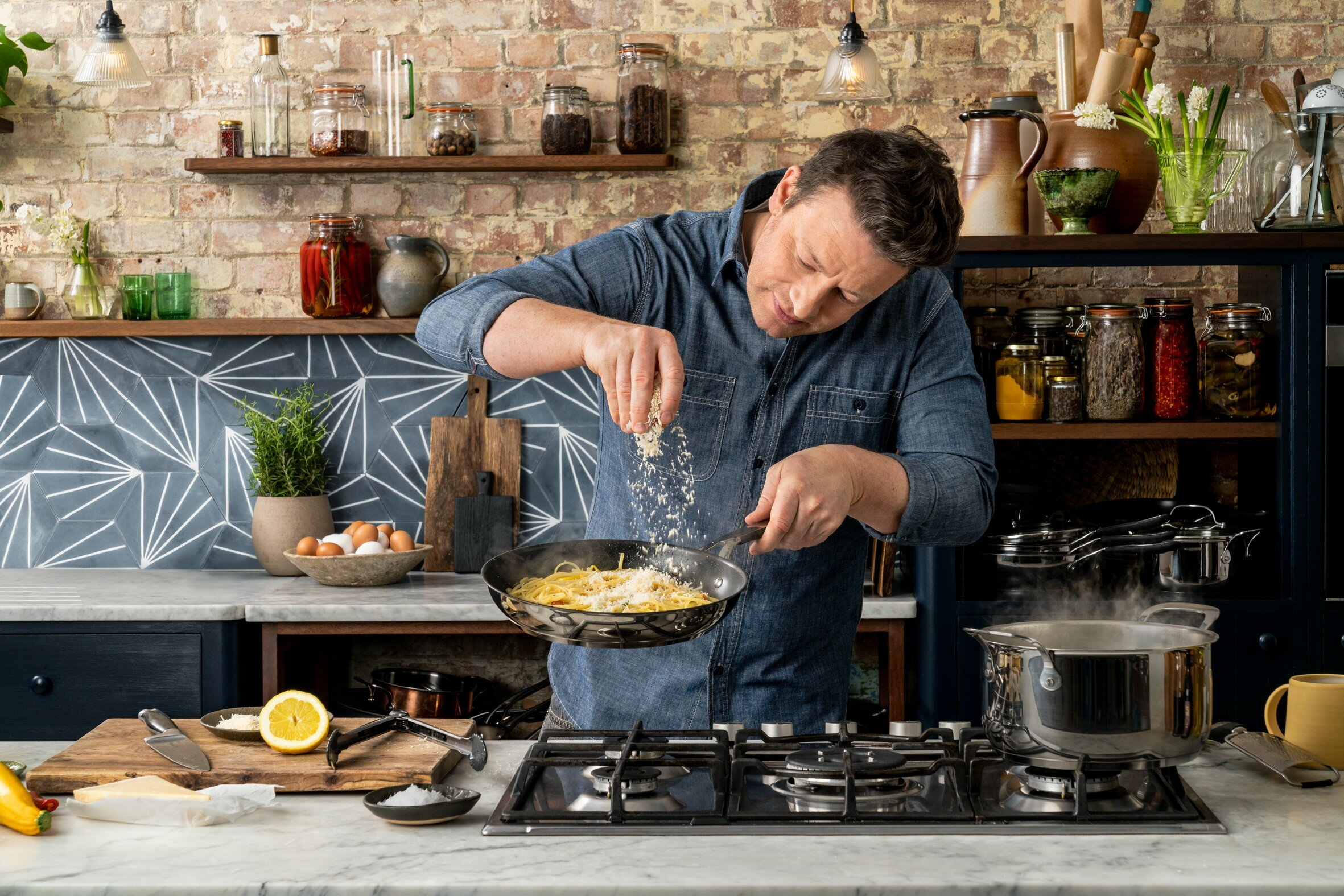 TEFAL Jamie Oliver Kitchen Essential E3140674 28 cm Patelnia - niskie ceny  i opinie w Media Expert