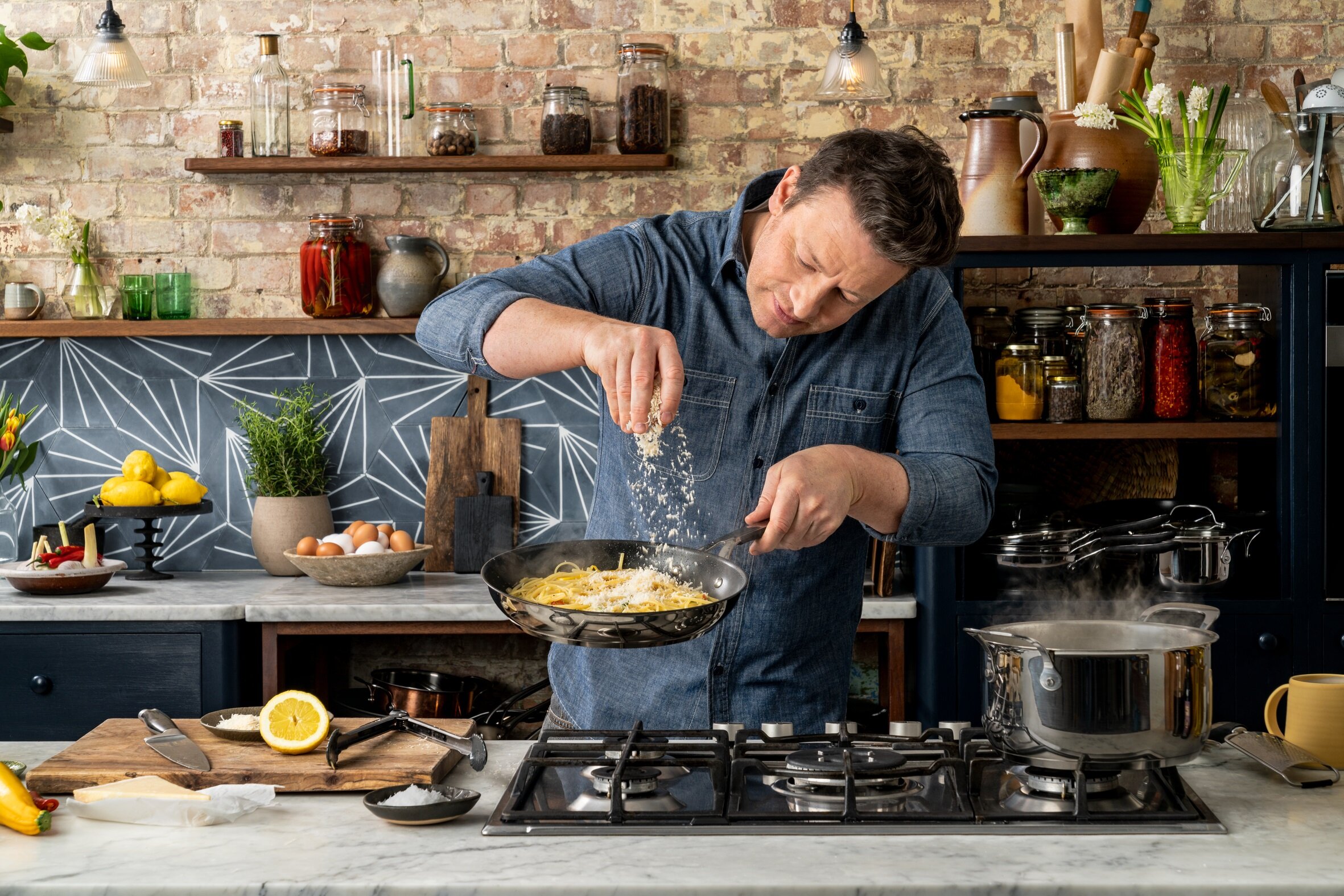 TEFAL Jamie Oliver Kitchen Essential E3141974 28 cm Patelnia wok - niskie  ceny i opinie w Media Expert