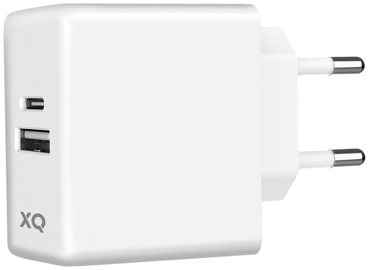 XQISIT 45464 65W + Kabel USB Typ C Biały Ładowarka sieciowa - niskie ceny i  opinie w Media Expert
