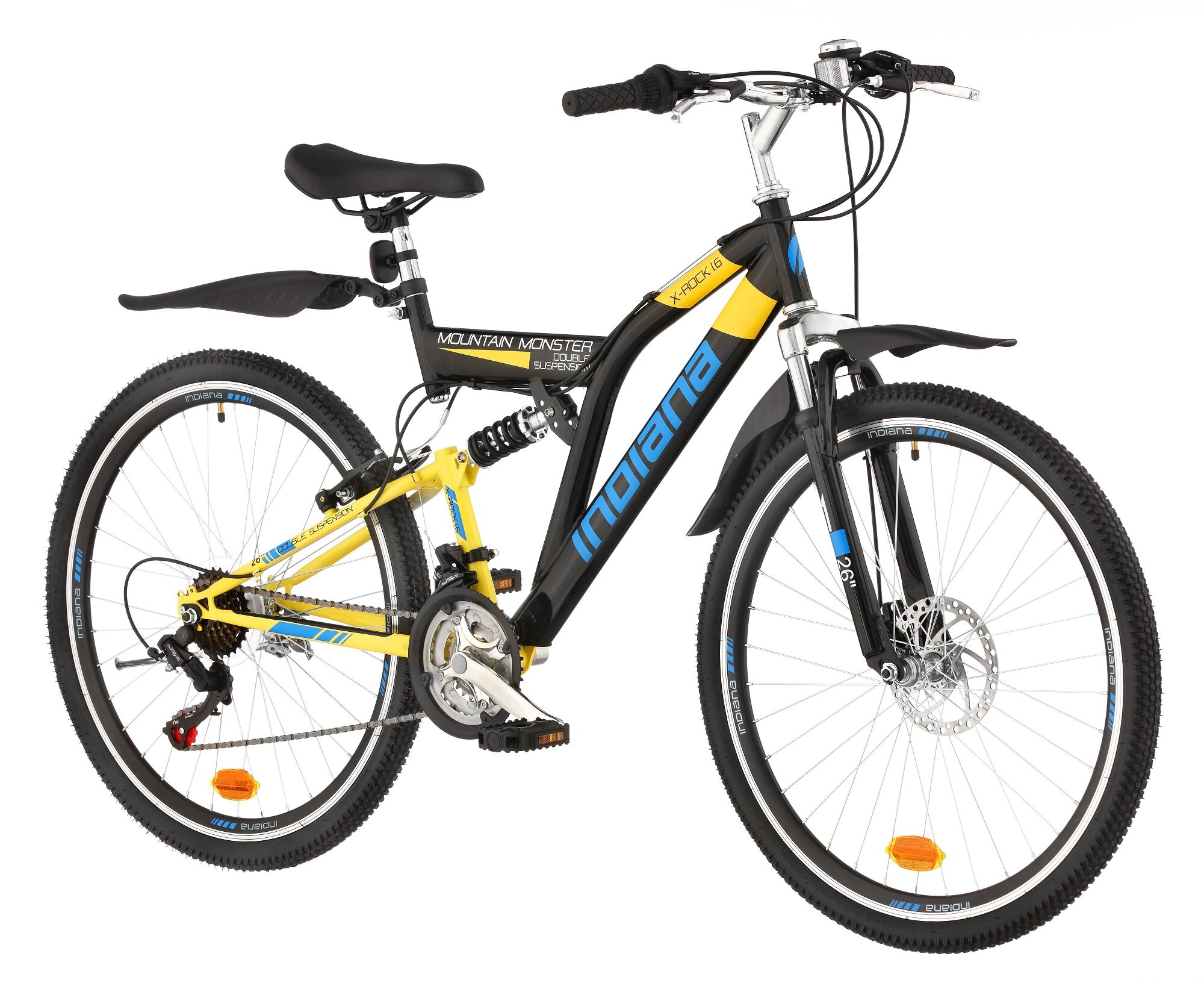INDIANA X-Rock 1.6 26 cali dla chłopca Czarno-żółty Rower młodzieżowy -  niskie ceny i opinie w Media Expert