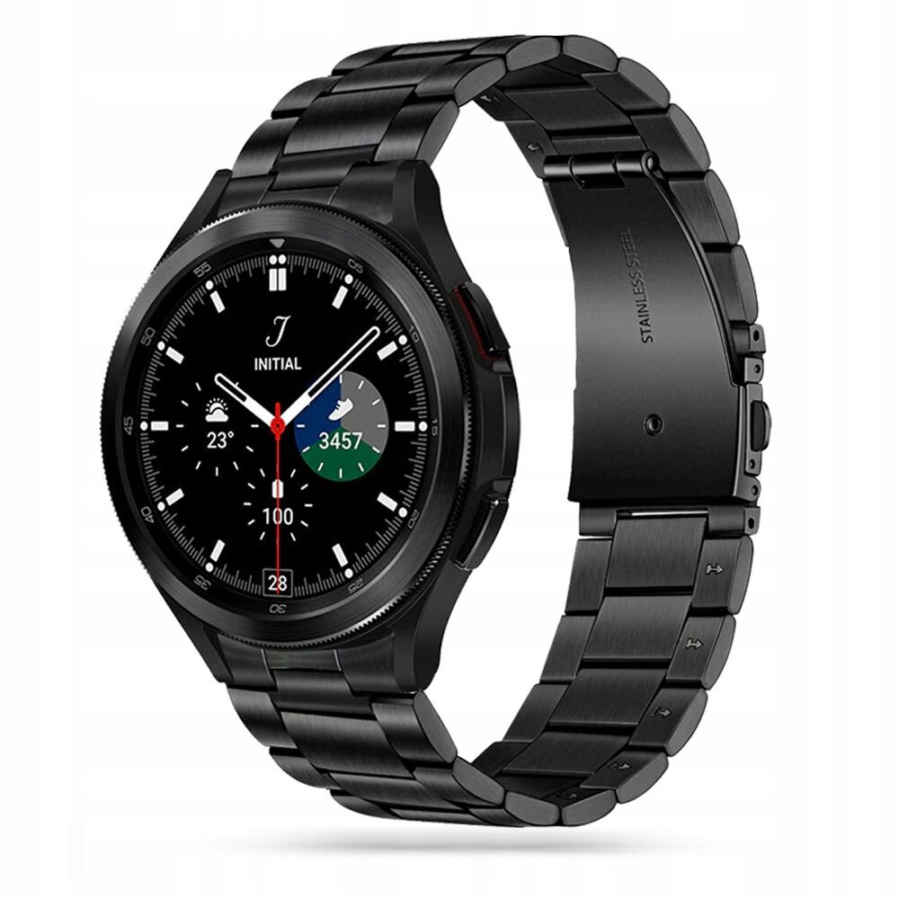 TECH-PROTECT Stainless do Samsung Galaxy Watch 4/5/5 Pro (40/42/44/45/46mm)  Czarny Pasek - niskie ceny i opinie w Media Expert