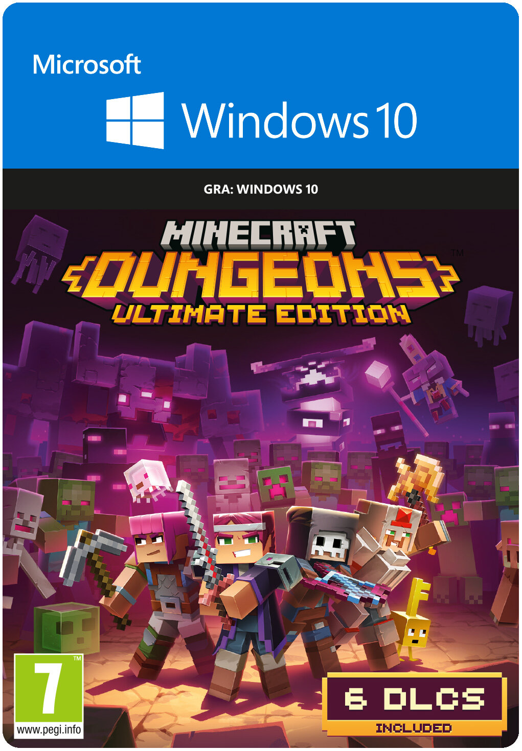 Kod aktywacyjny Minecraft: Dungeons - Ultimate Edition Gra PC - niskie ceny  i opinie w Media Expert