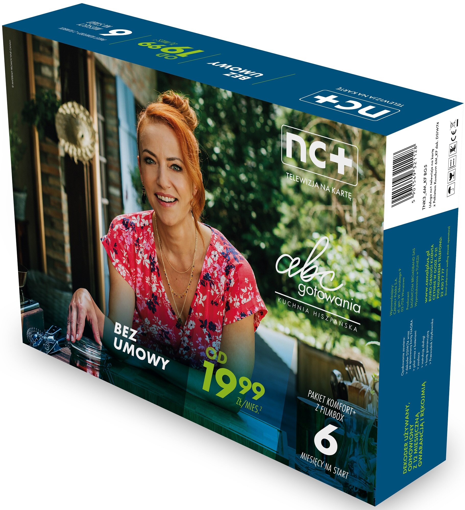 NC+ BG5 z usługą telewizja na kartę (110 kanałów,6 m-c na start z FilmBox)  Dekoder - niskie ceny i opinie w Media Expert