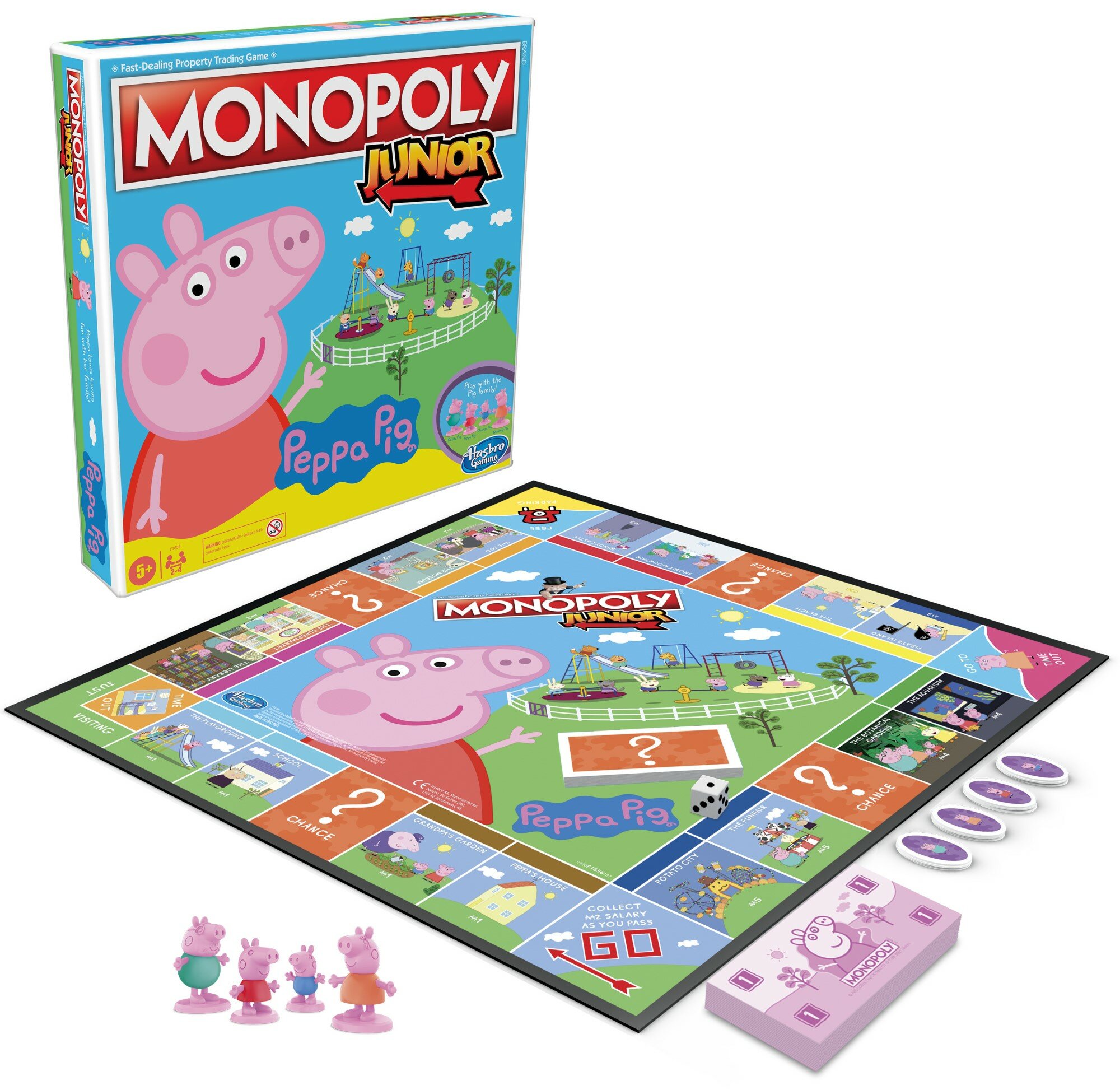 HASBRO Monopoly Junior Świnka Peppa F1656102 Gra planszowa - niskie ceny i  opinie w Media Expert