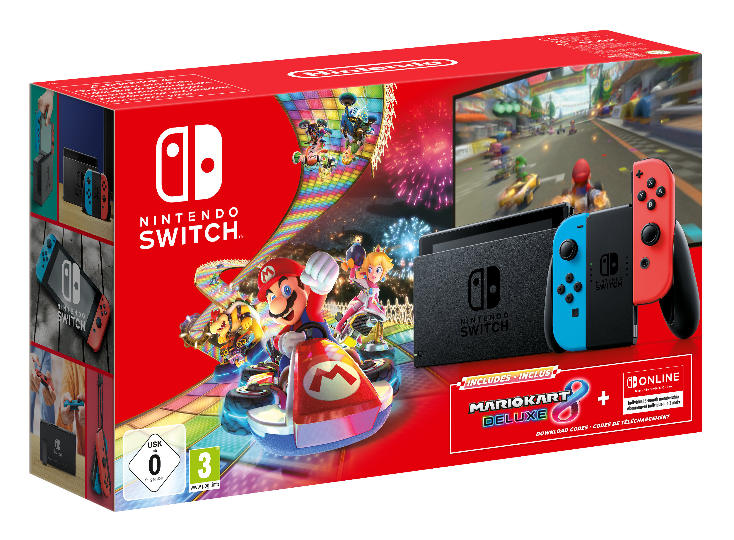 NINTENDO Switch + Mario 8 Deluxe (kod do pobrania) + 90 Dni Konsola - niskie ceny i opinie w Media Expert
