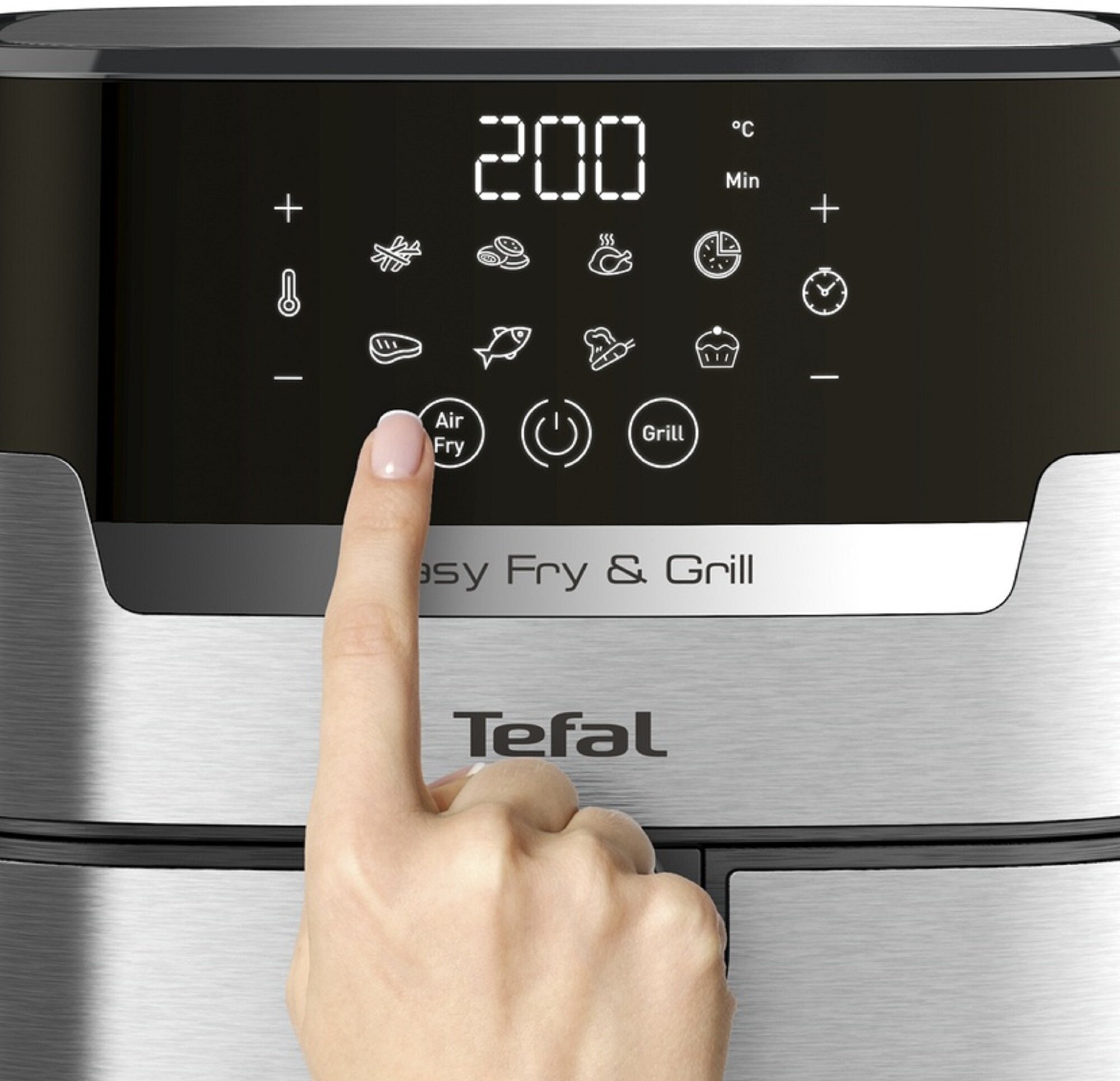 TEFAL Easy Fry&Grill Deluxe EY505D15 Air Fryer Frytkownica beztłuszczowa -  niskie ceny i opinie w Media Expert