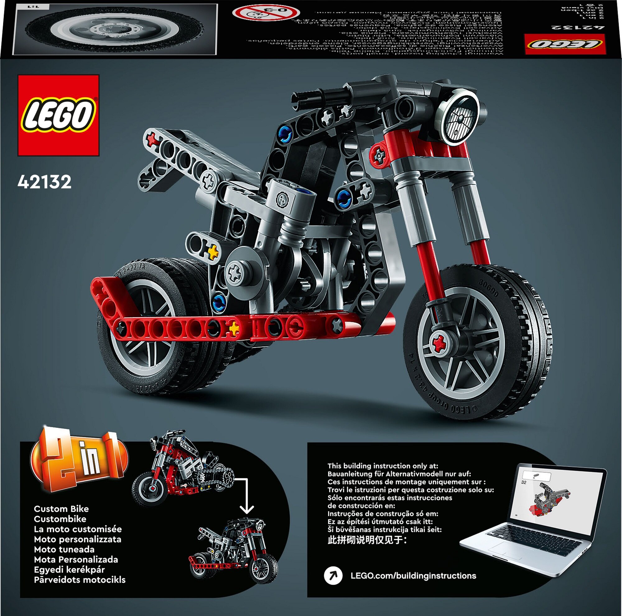 LEGO Technic Motocykl 42132 - niskie ceny i opinie w Media Expert