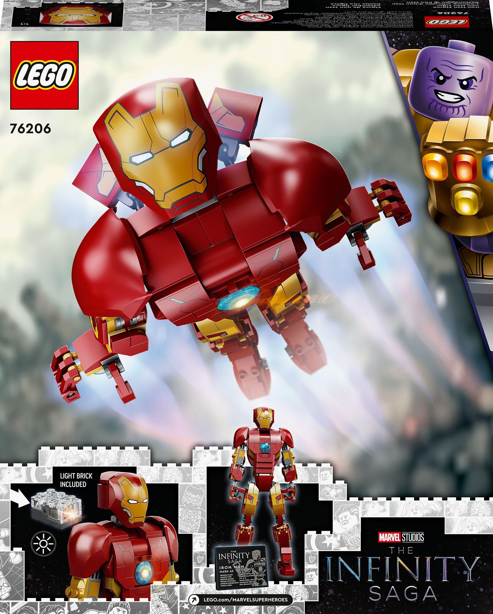 Le set LEGO ART Iron Man de Marvel Studios profite de 32% de réduction