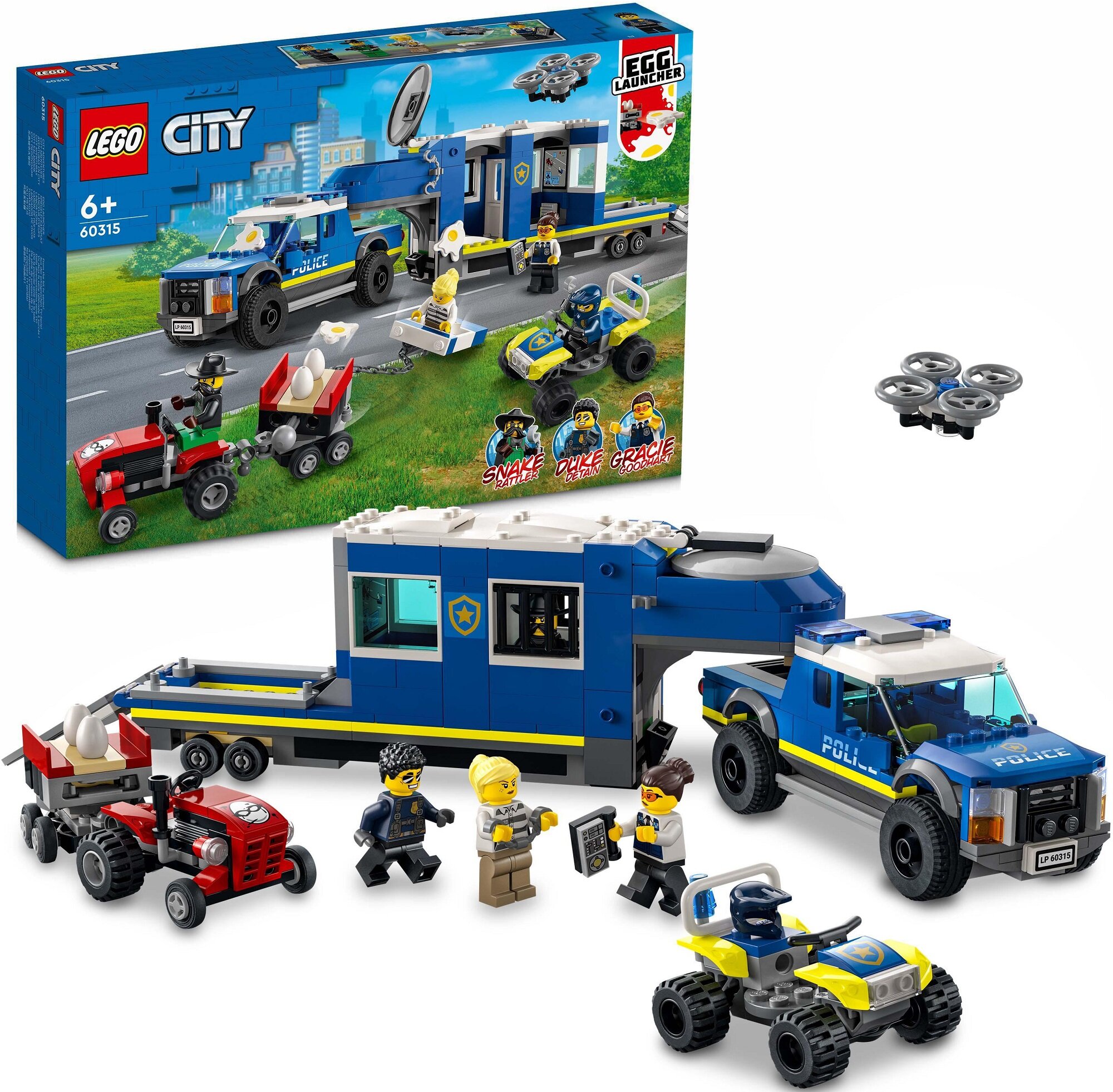 LEGO City Mobilne centrum dowodzenia policji 60315 - niskie ceny i opinie w  Media Expert